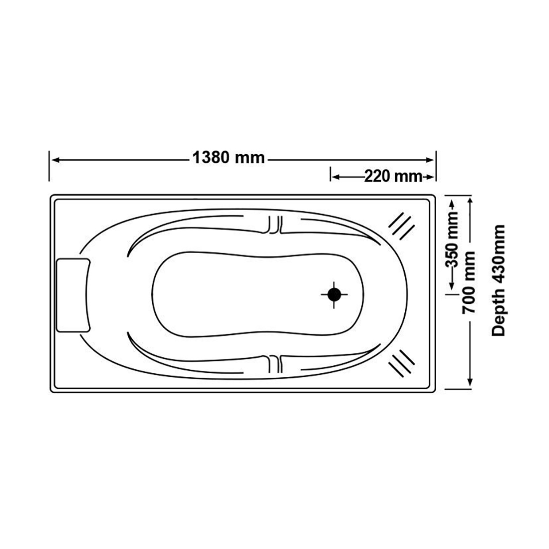 Drop-in Bath Tub