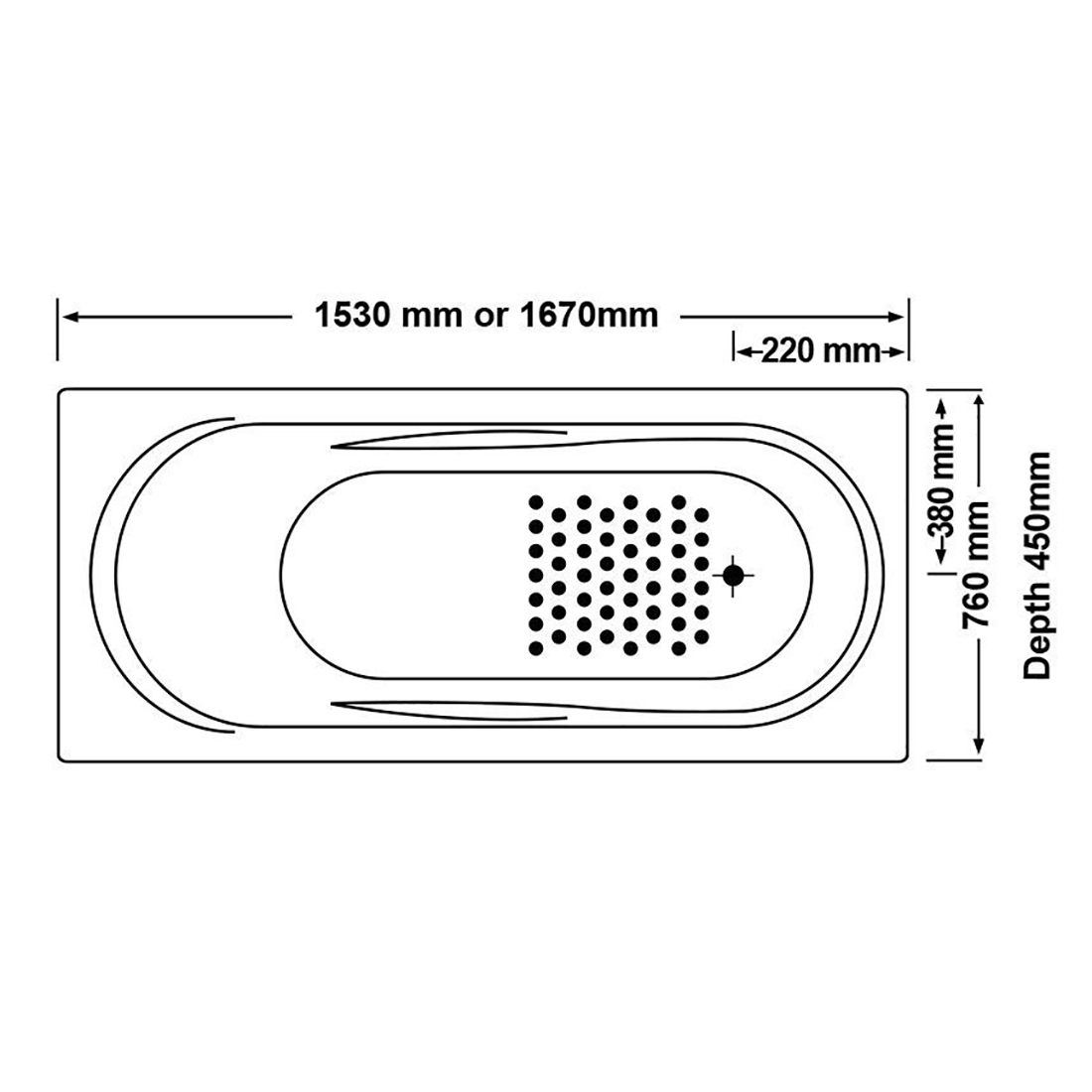 Drop-in Bath Tub