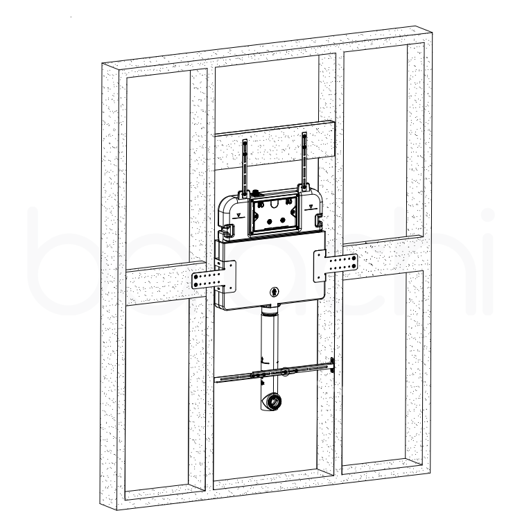 Baiachi R&T In-Wall Cistern Stud Fixing Brackets G3003