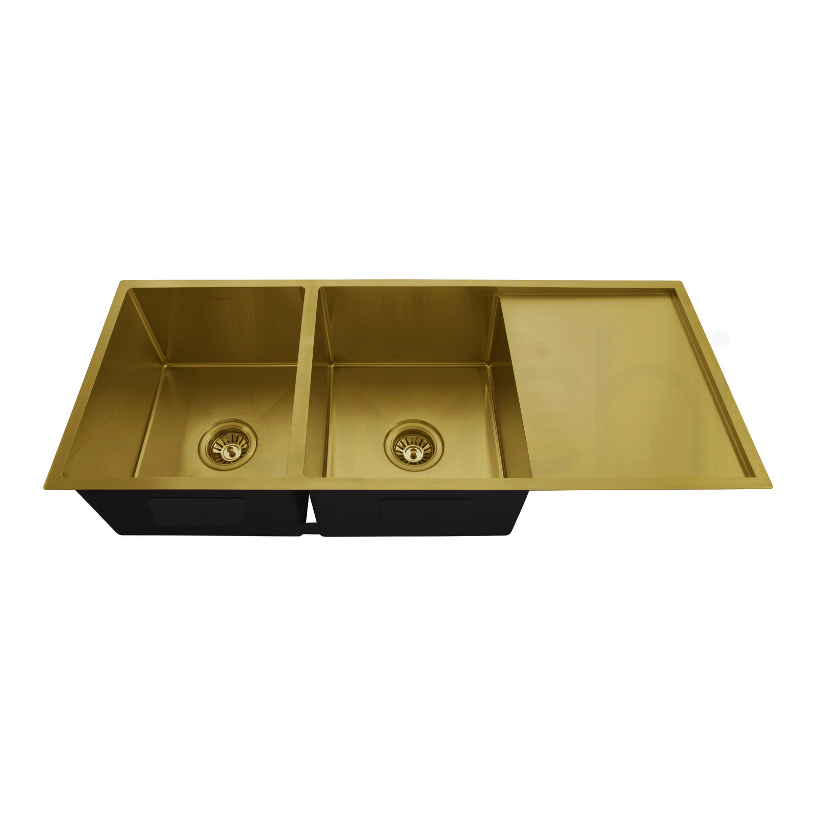 1110X440 Handmade Laundry Kitchen Sink Top/Under Mount Brushed Gold