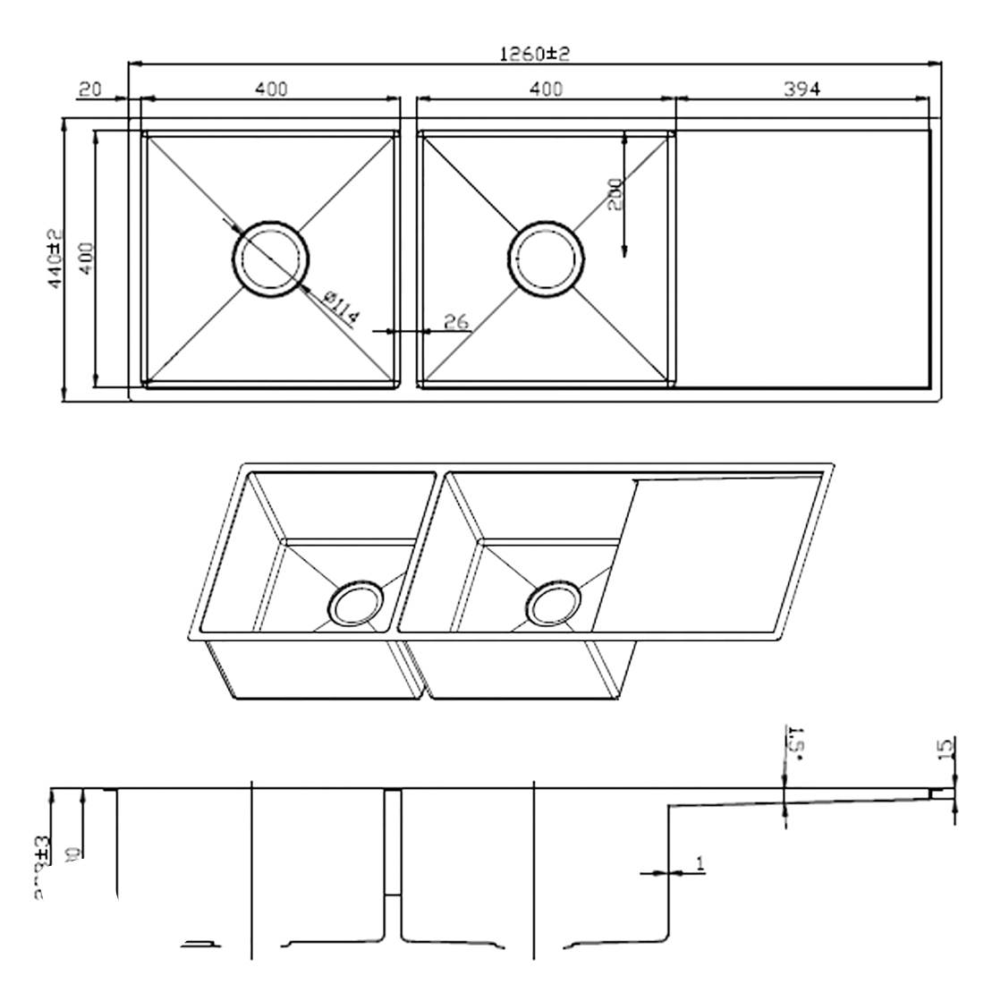 Handmade Kitchen Sink