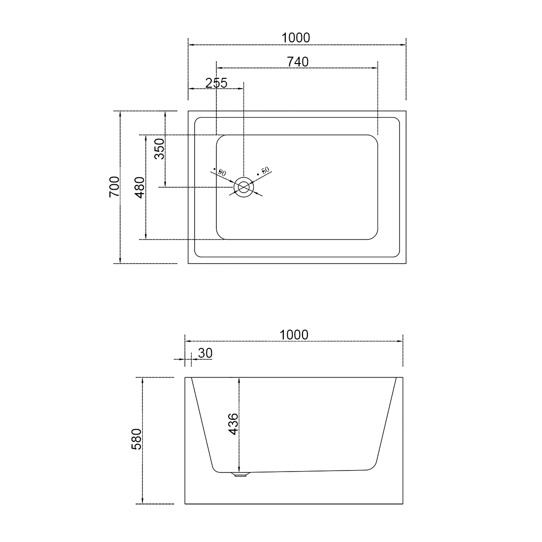 CUBI2 1000 FS BATH