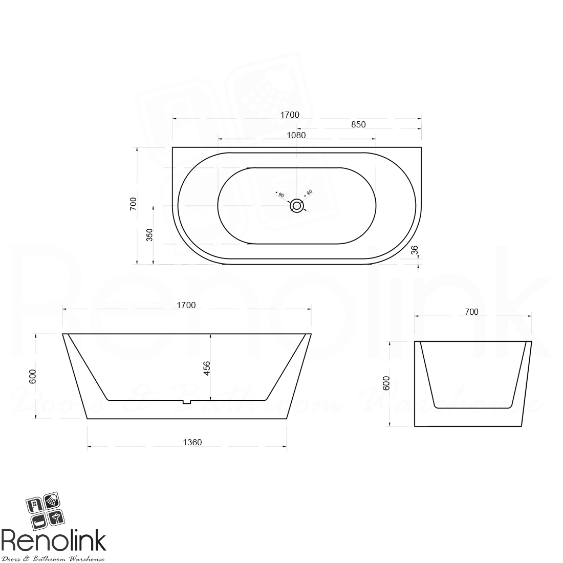 ALICE 1700 FS BATH