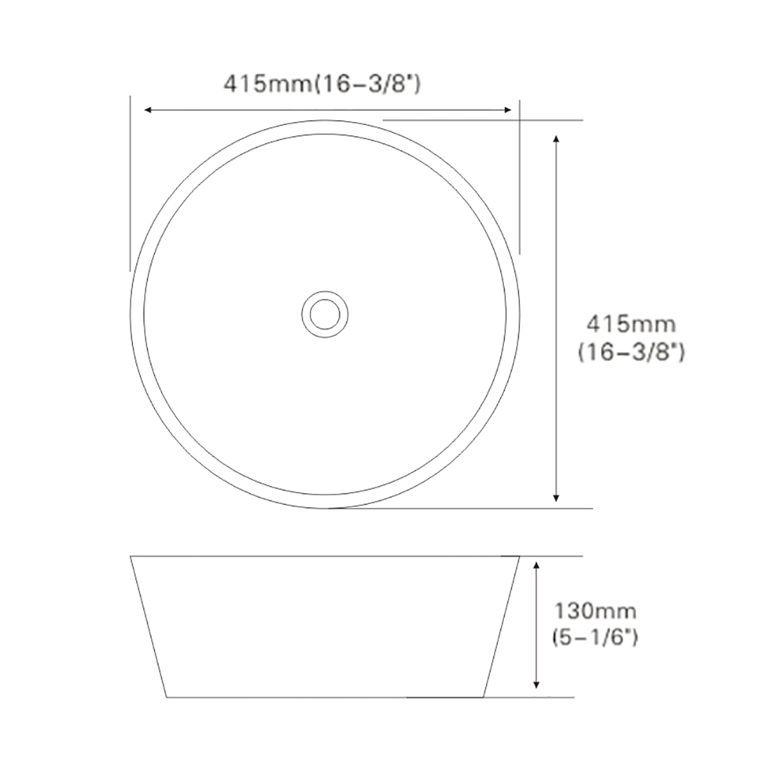 Ceramic Counter Top Basin