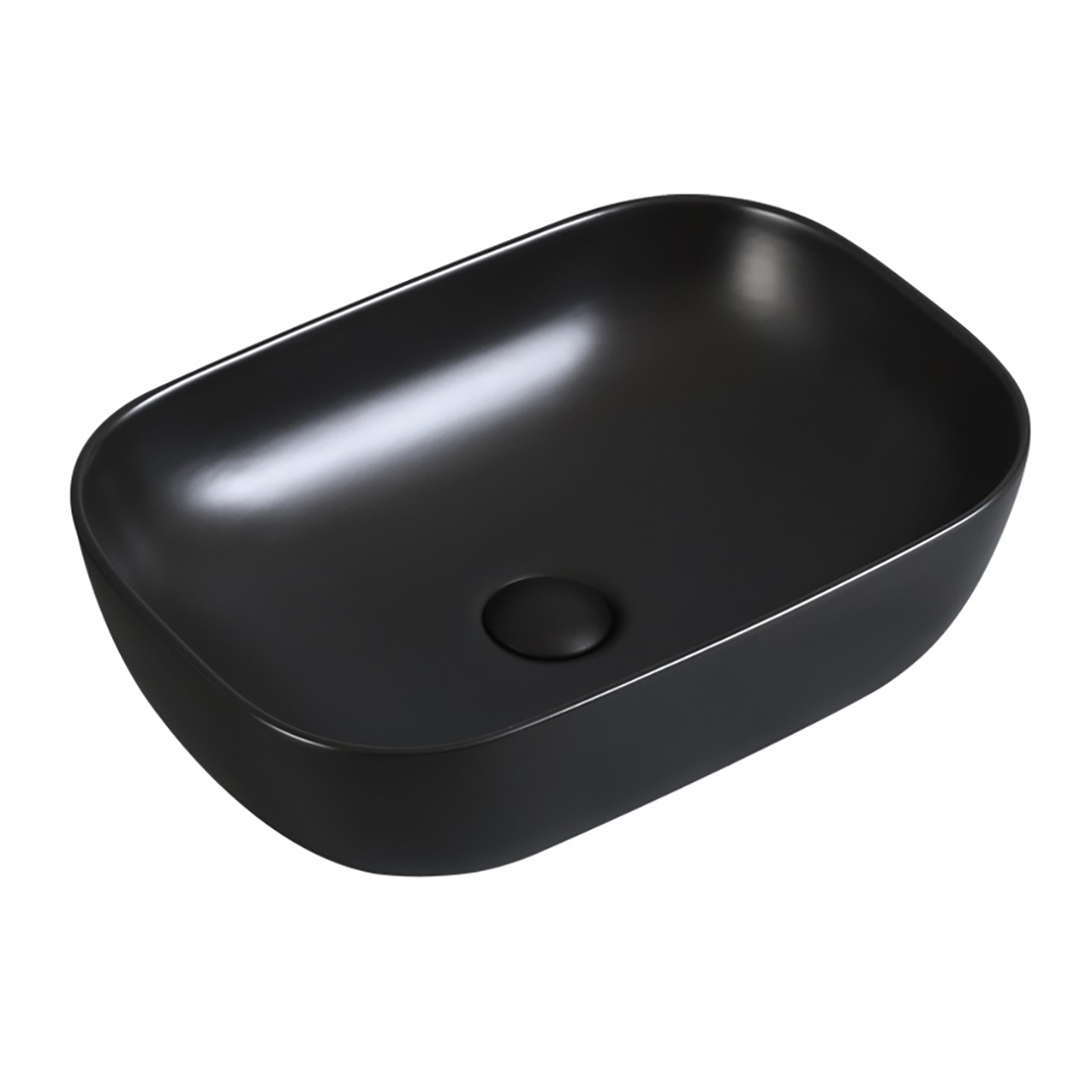 Ceramic Counter Top Basin Matte Black