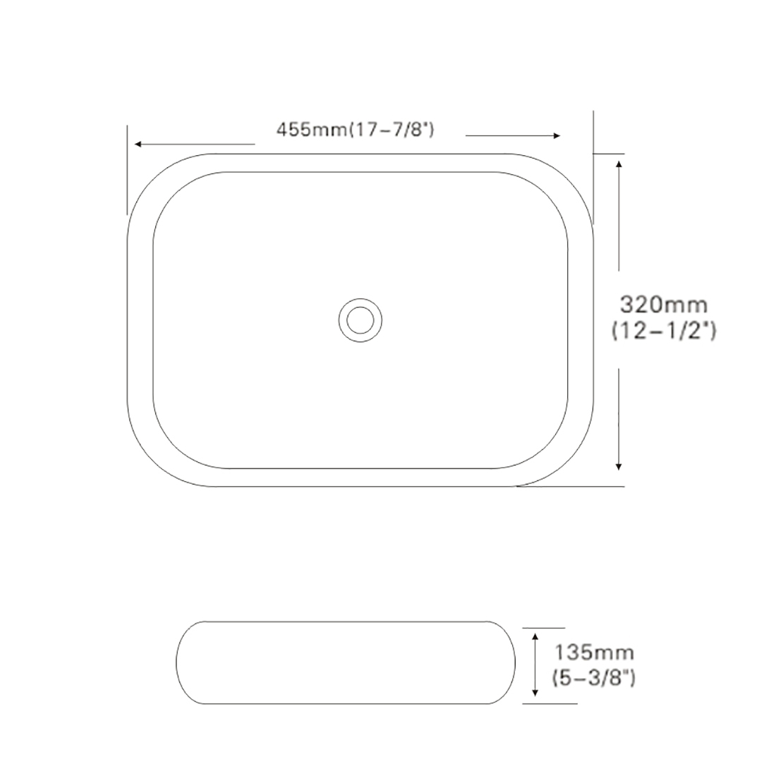 Ceramic Counter Top Basin