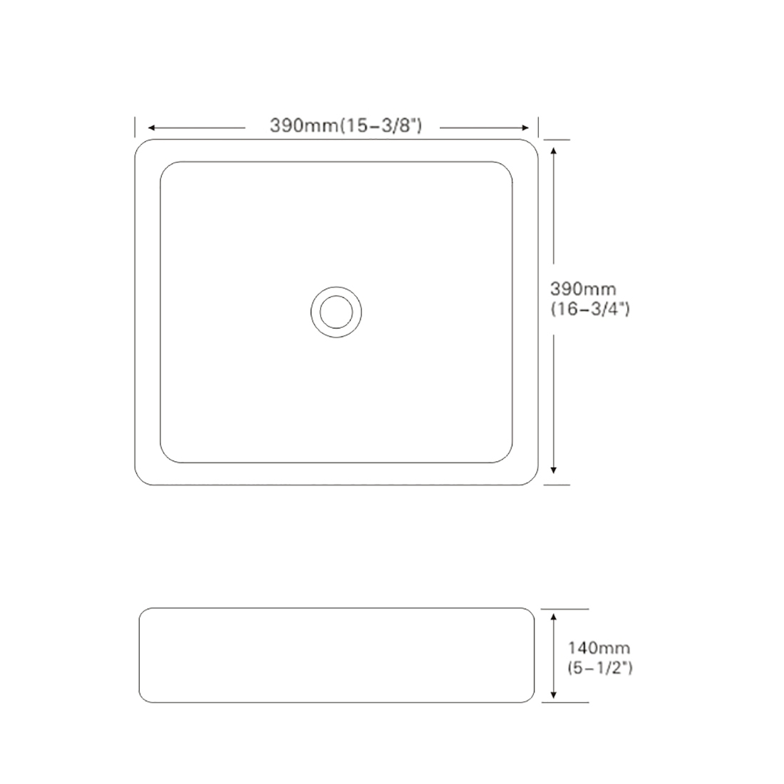 Ceramic Counter Top Basin