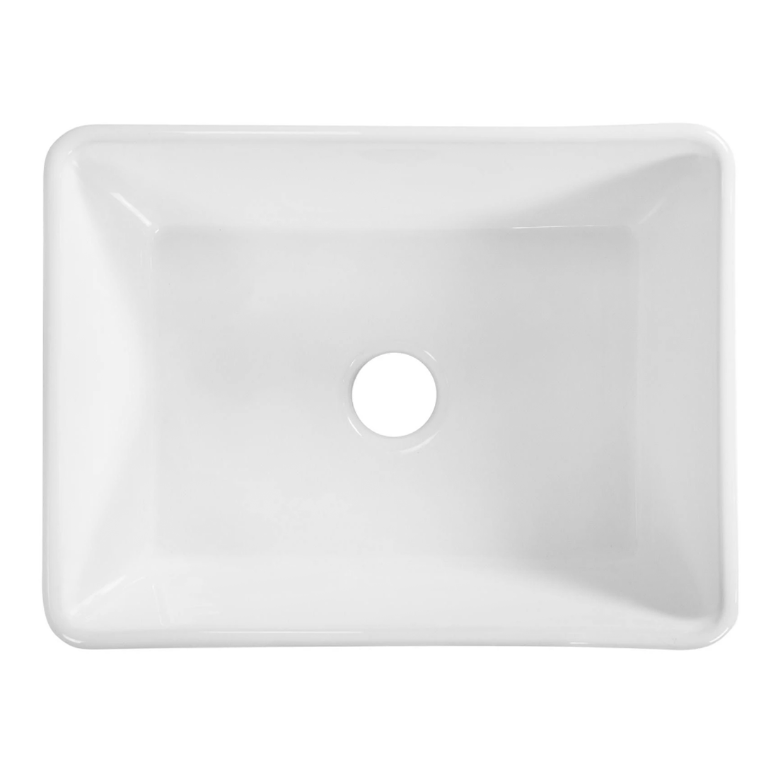 Baiachi 605X455X255mm Butler Farmhouse Fireclay Kitchen Laundry Sink Matte Black Waste