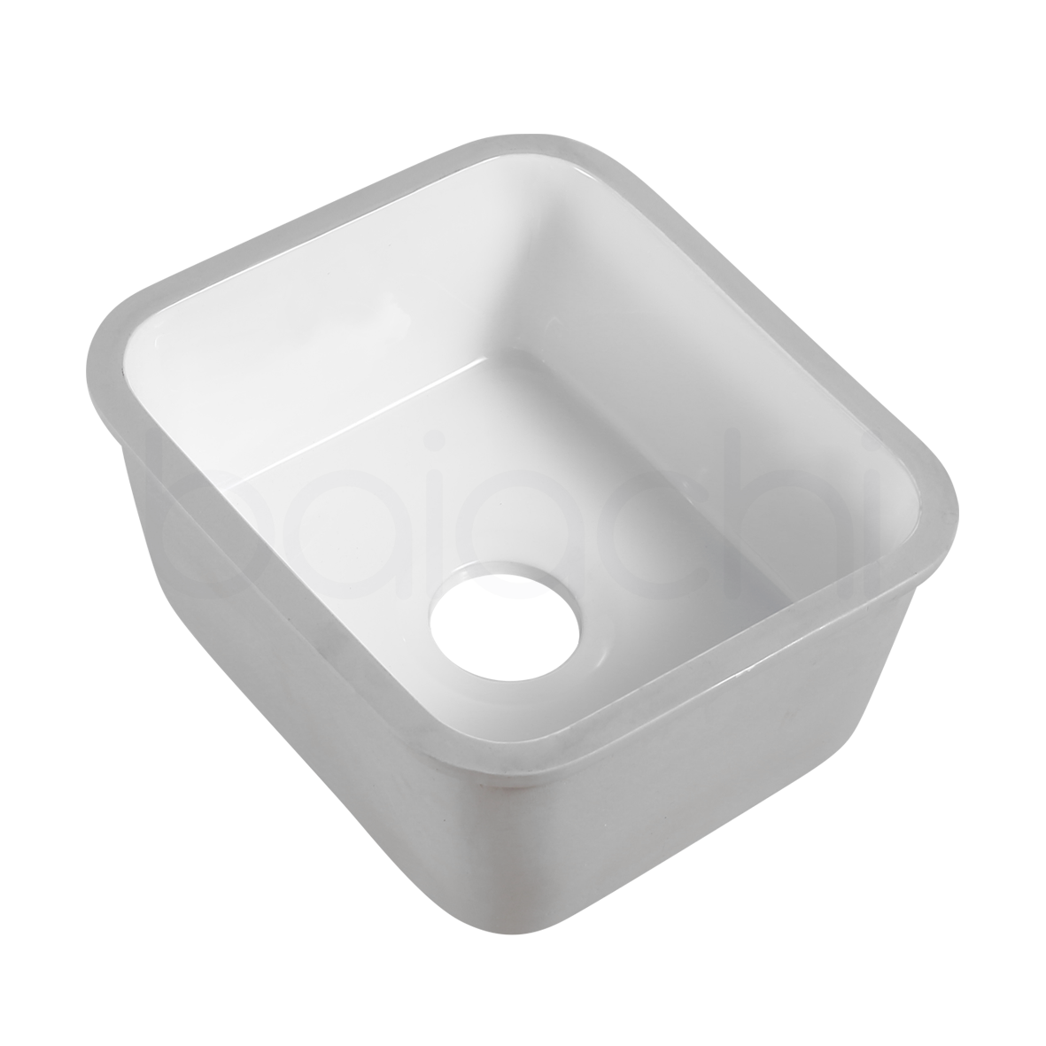 Baiachi Ceramic Kitchen and Laundry Sink Undermount Stainless Steel Waste