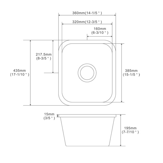 Baiachi Ceramic Butler Farm Sink