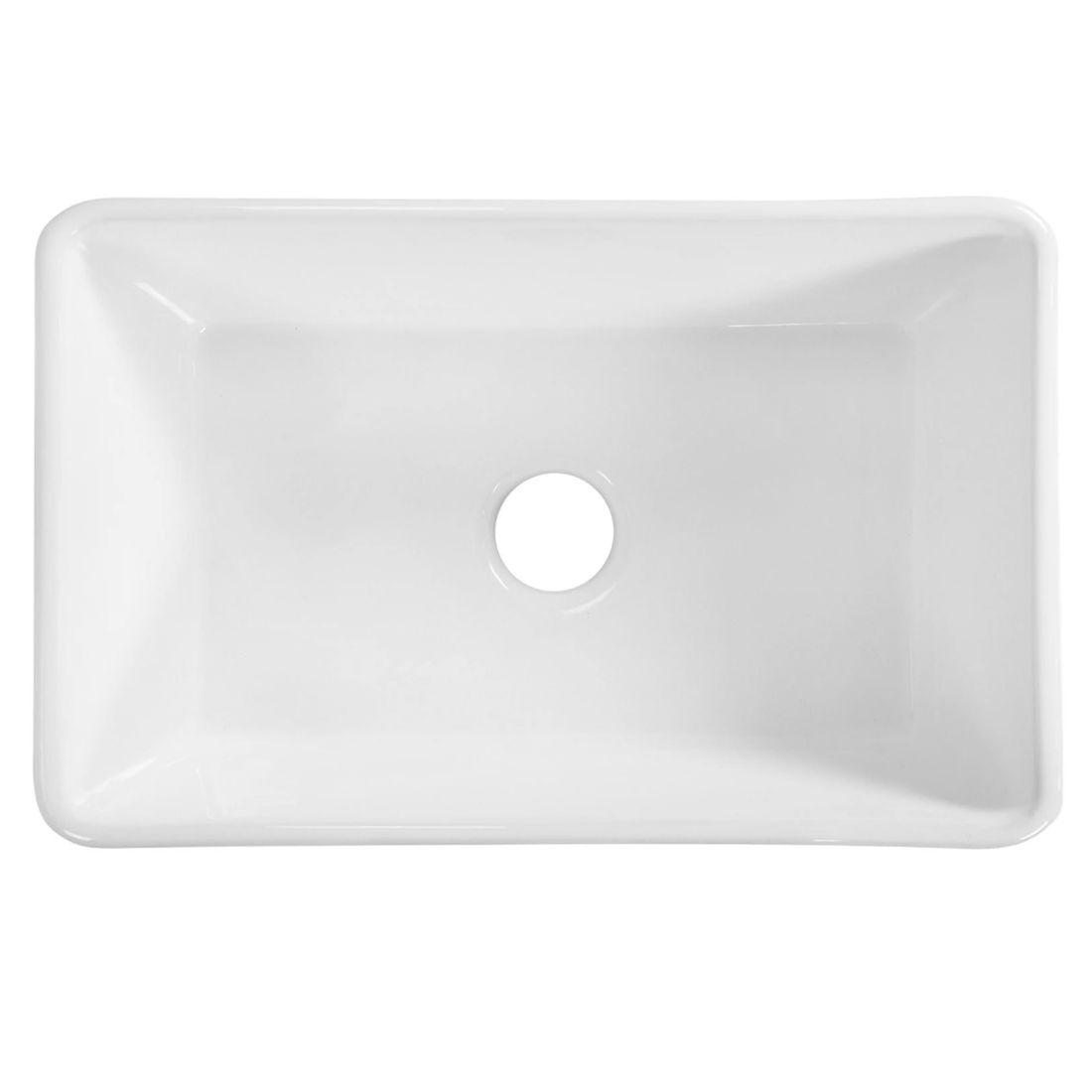 Baiachi 835X460X255mm Butler Farmhouse Fireclay Kitchen Laundry Sink Matte Black Waste