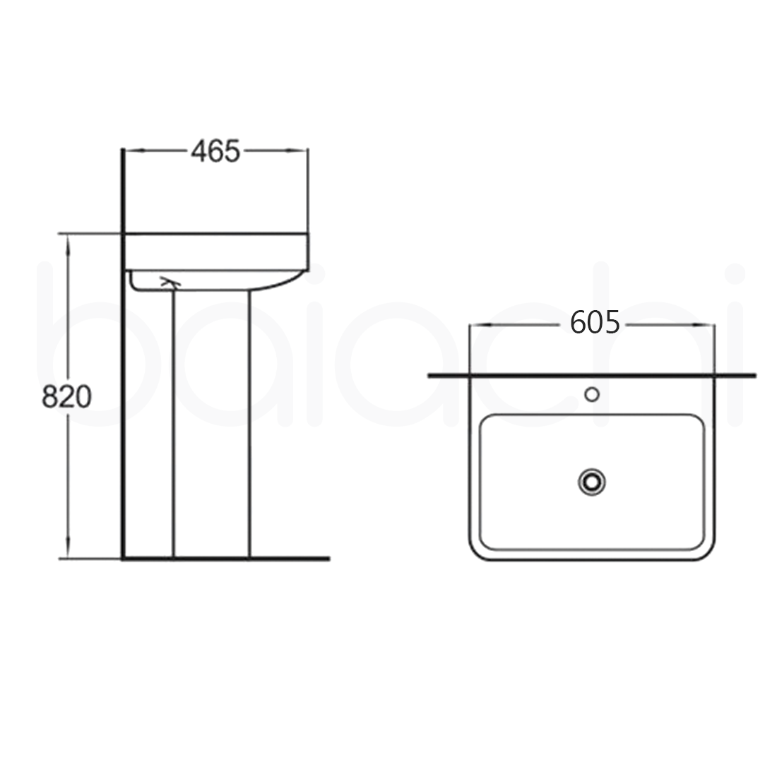 [ ] BA508-BASIN [ ] BA508-PEDESTAL