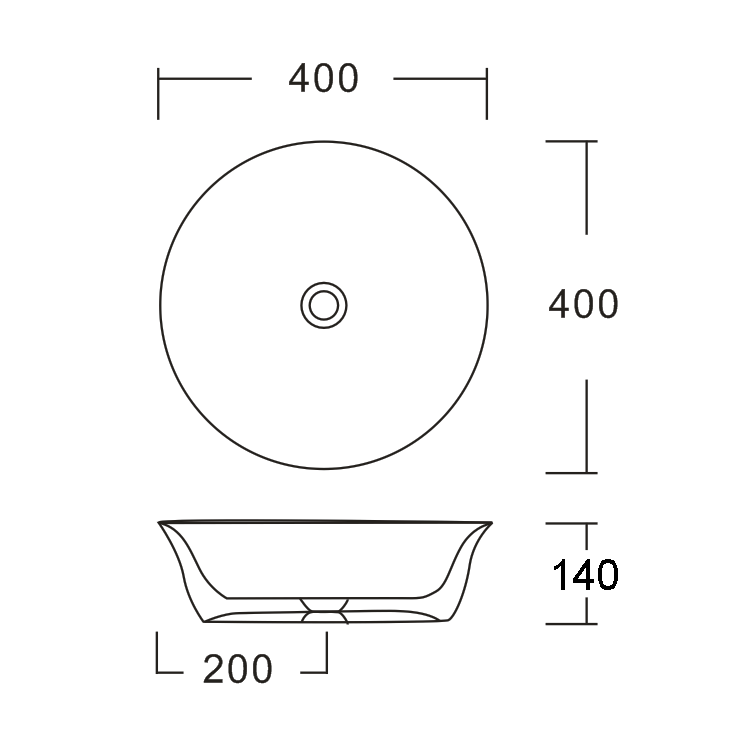 Ceramic Classic Counter Top Basin