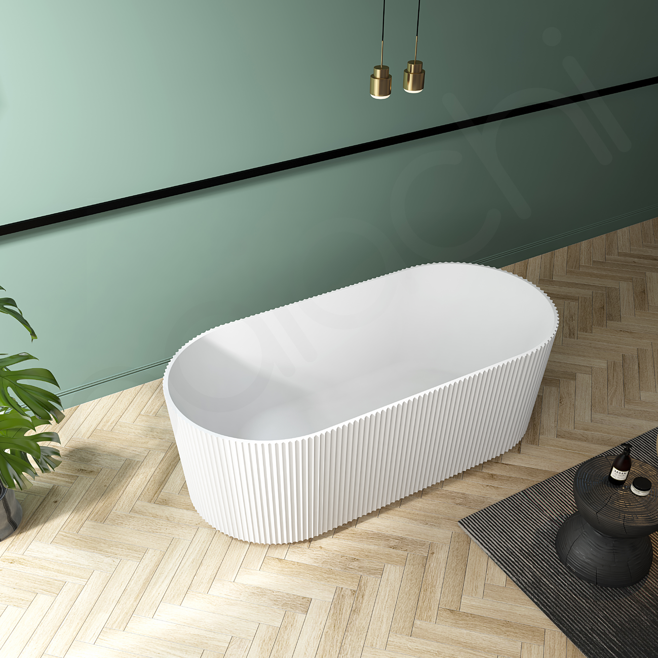 Florence 1700 Freestanding Bath Tub Matte White