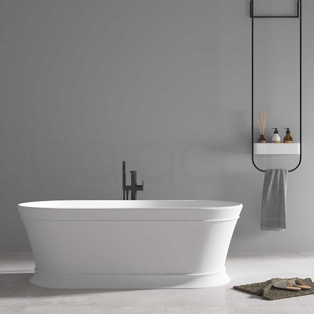 Hampton 1700 Freestanding Bathtub Matte White