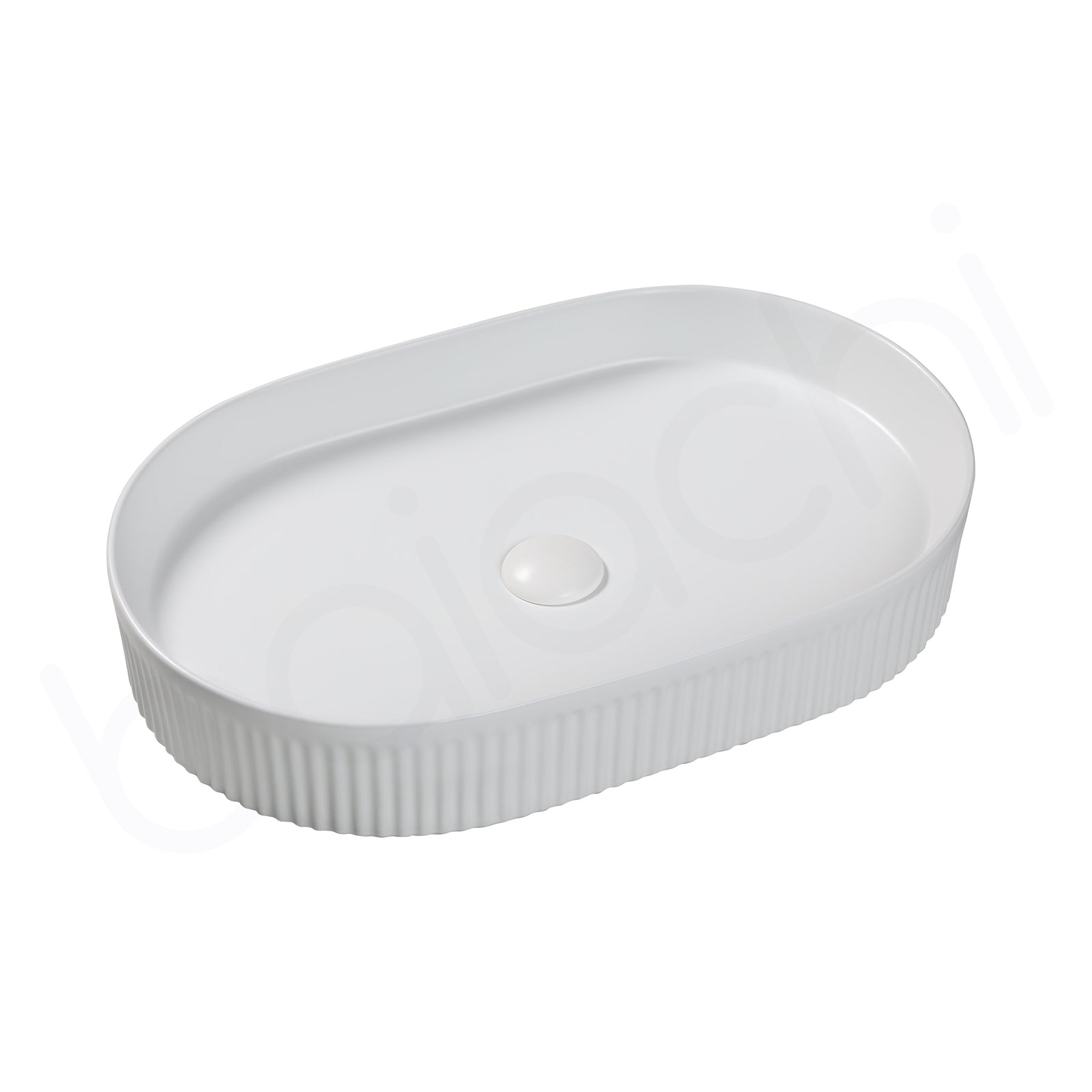 Baiachi Ceramic Counter Top Ribbed Basin