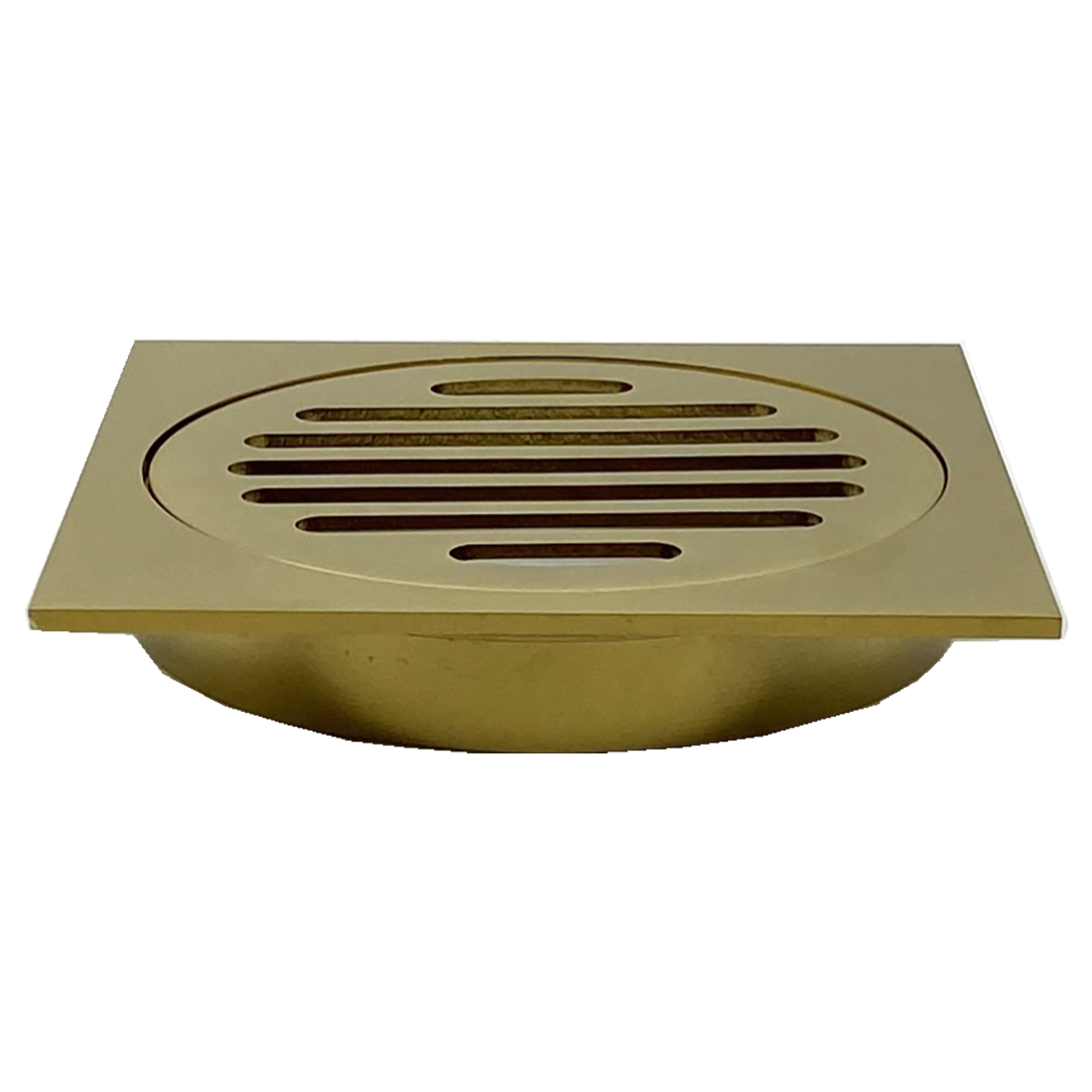 110X110mm Brushed Gold Bathroom Shower 100mm Floor Waste Drain Grate