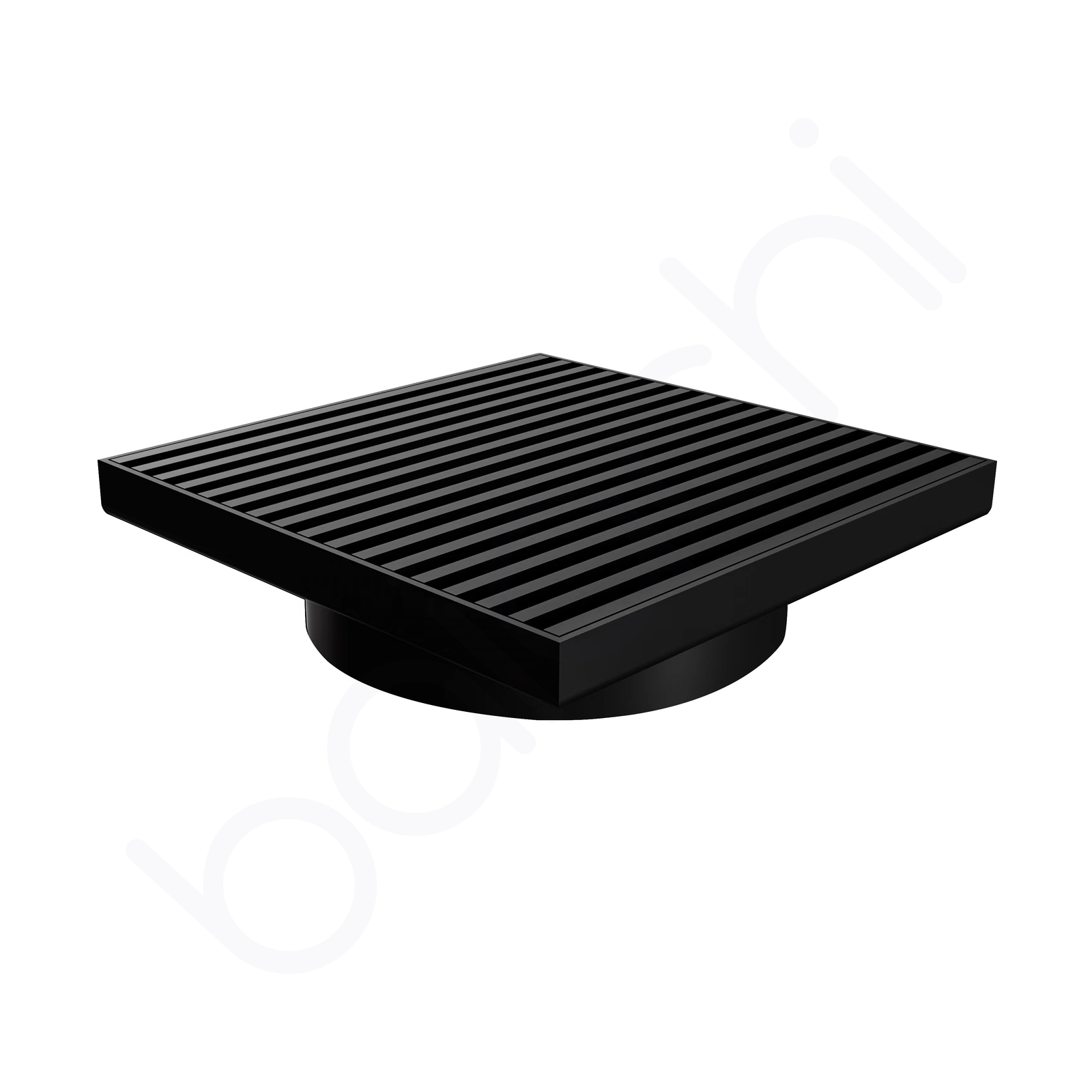 Baiachi 115mm Square Heelguard Floor Waste Matte Black