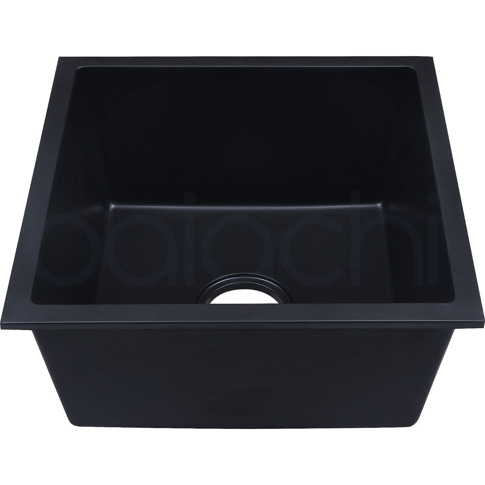 Baiachi Single Bowl Granite Kitchen Sink Black