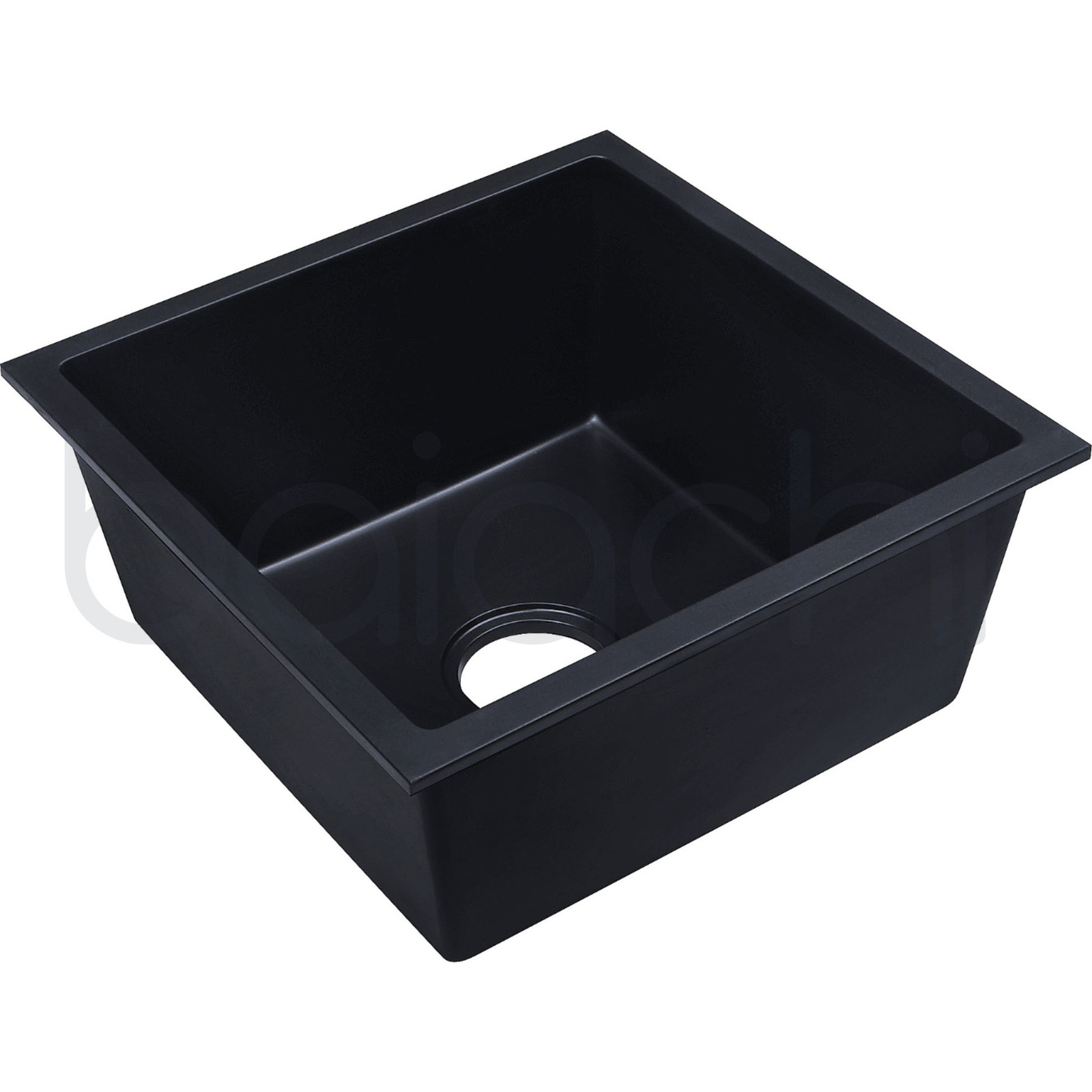 Baiachi Single Bowl Granite Kitchen Sink Black