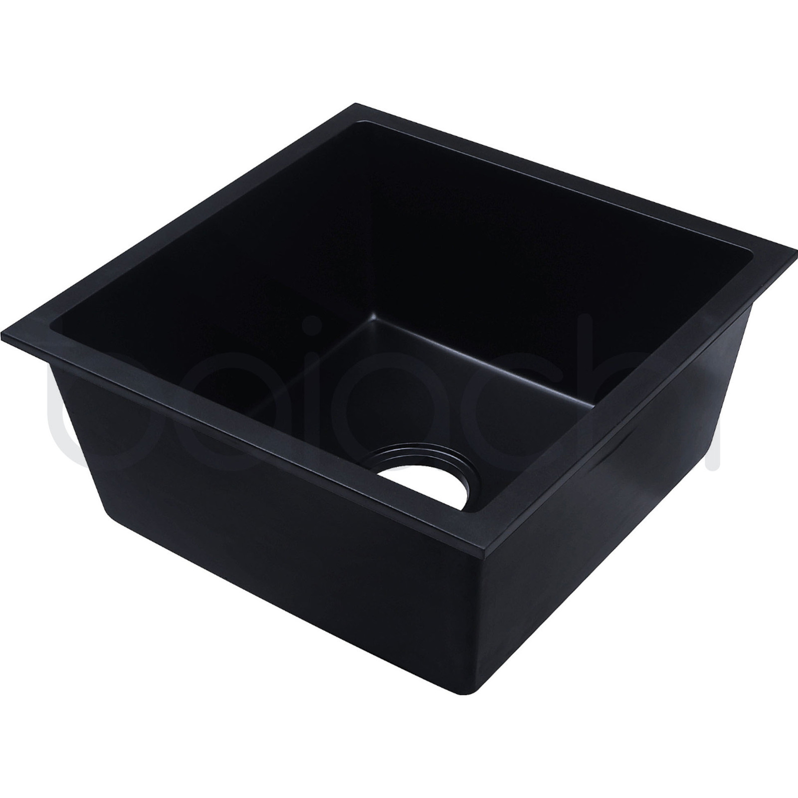 Baiachi Single Bowl Granite Kitchen Sink Black