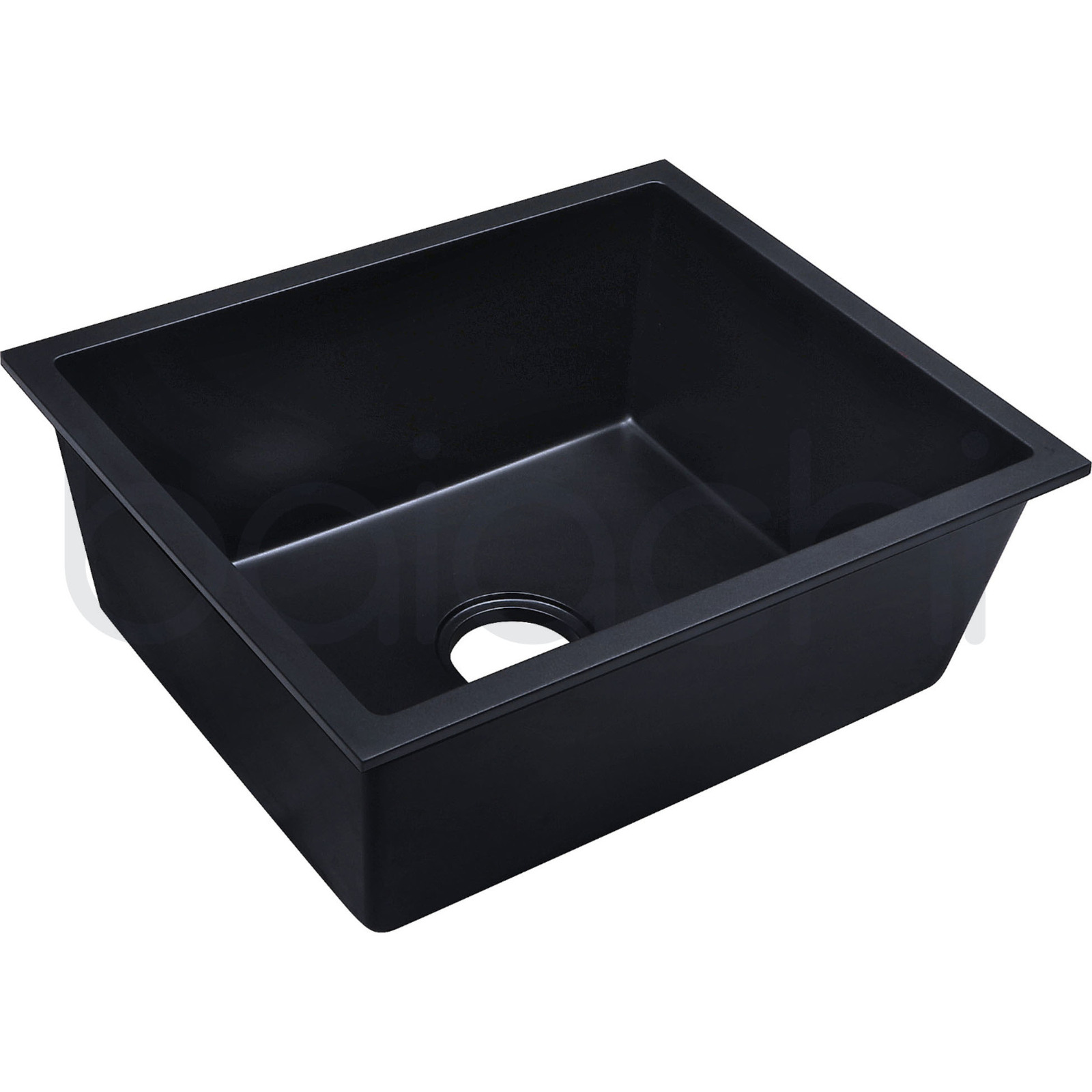 Baiachi Single Bowl Granite Kitchen Sink Black