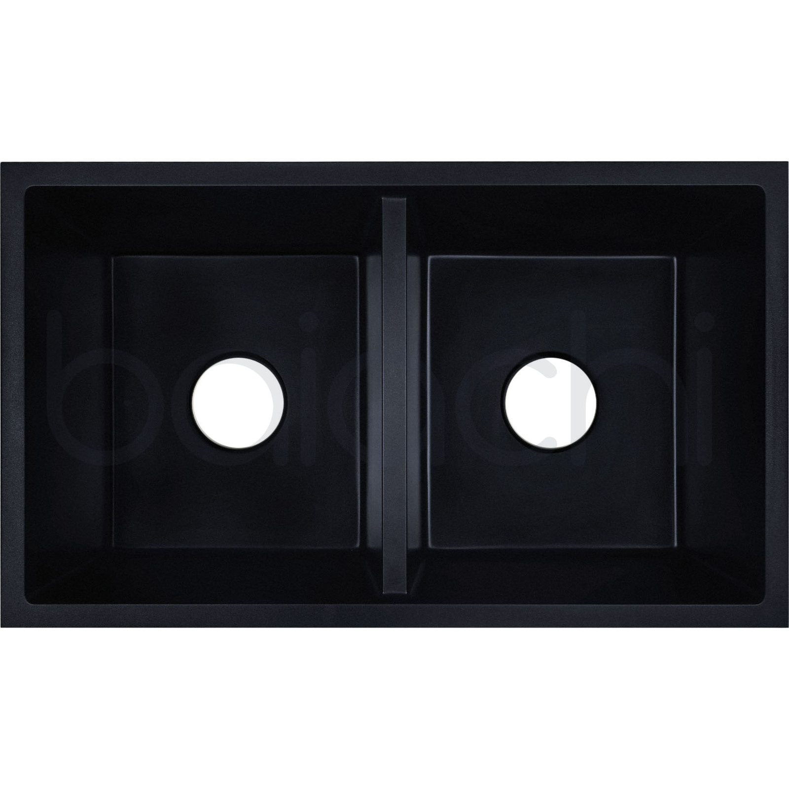 Baiachi Double Bowl Granite Kitchen Sink Black