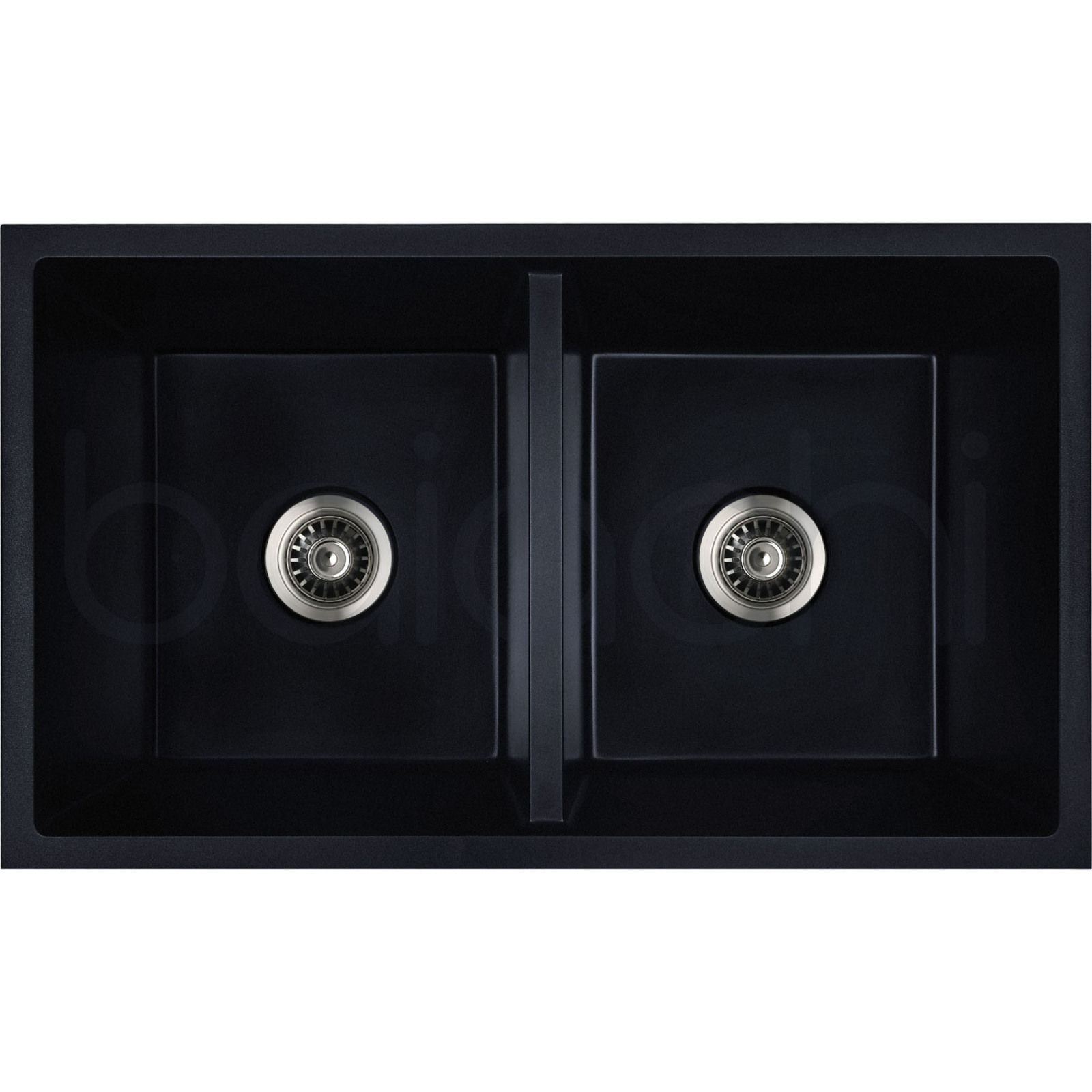 Baiachi Double Bowl Granite Kitchen Sink Black