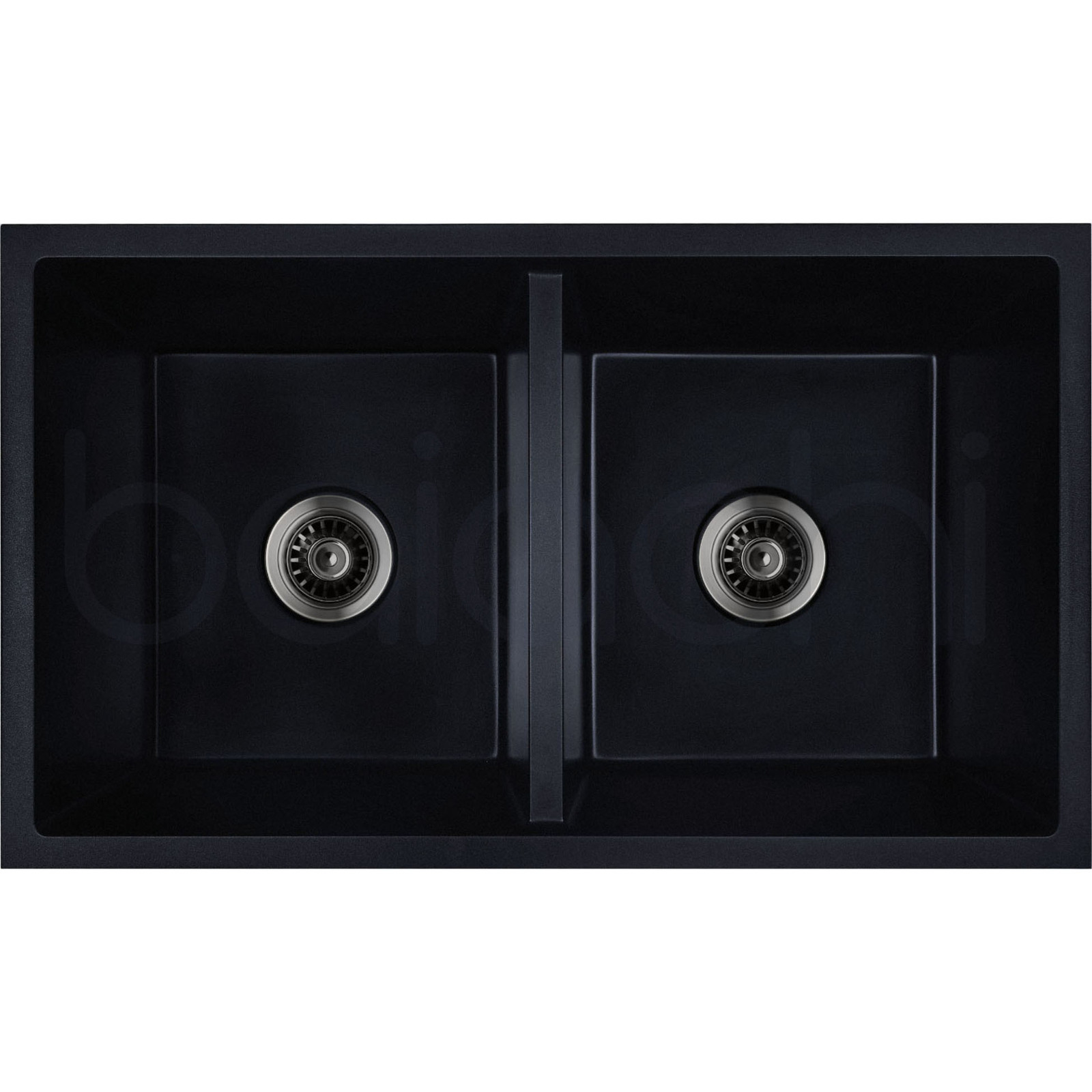 Baiachi Double Bowl Granite Kitchen Sink Black