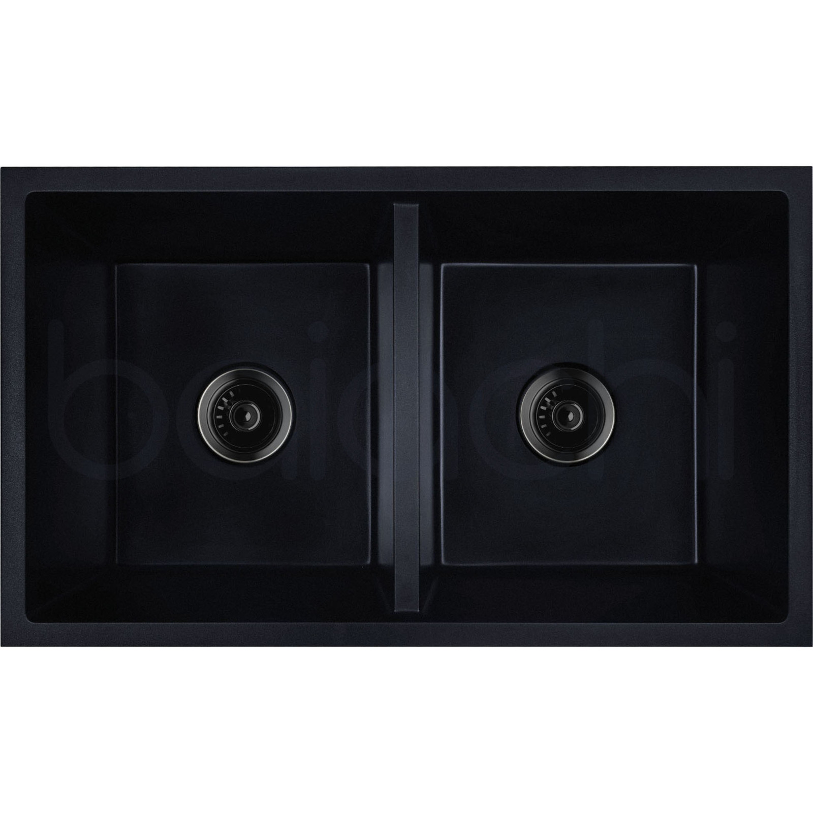 Baiachi Double Bowl Granite Kitchen Sink Black