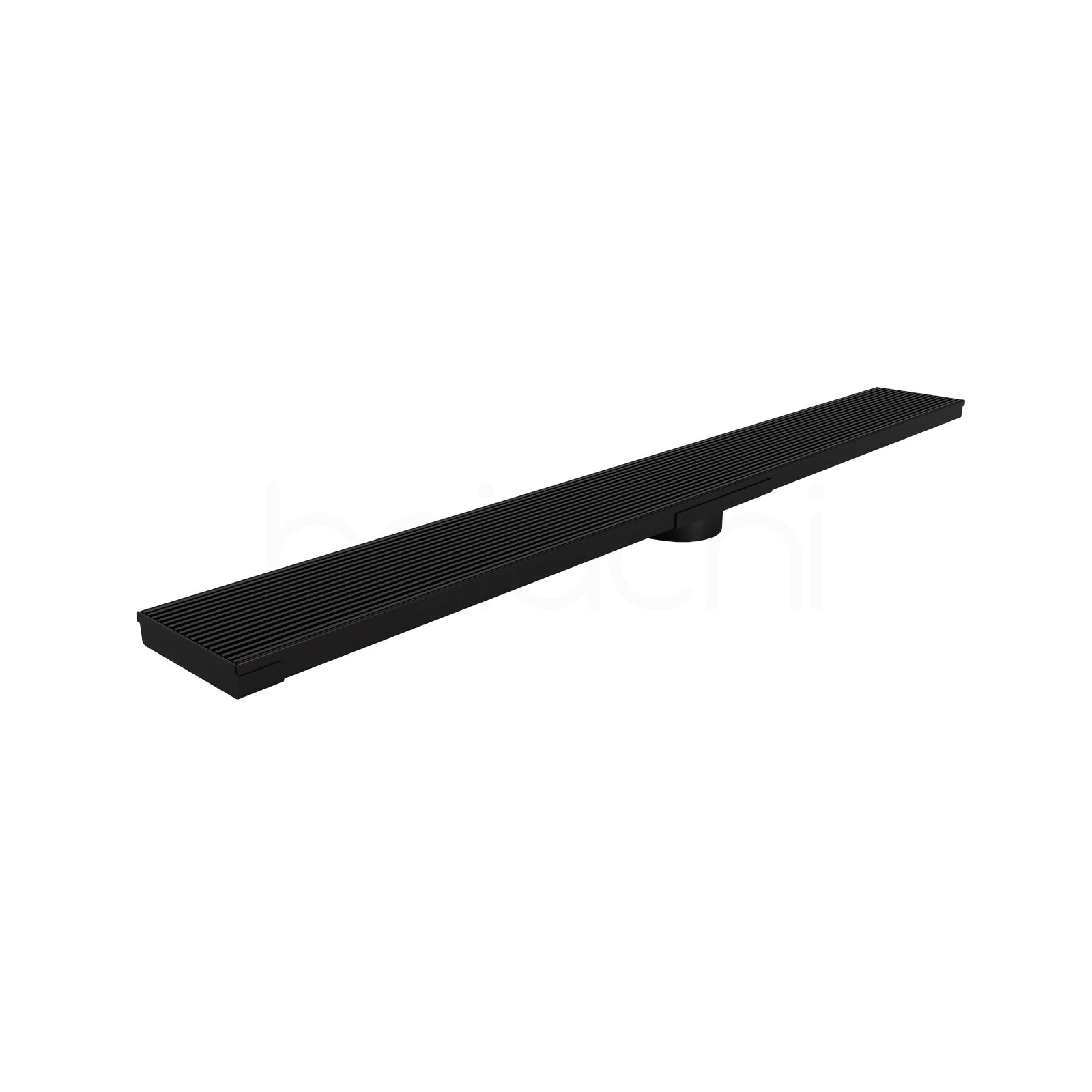 901-1200x115mm Linear Heelguard Adjustable Floor Waste Matte Black