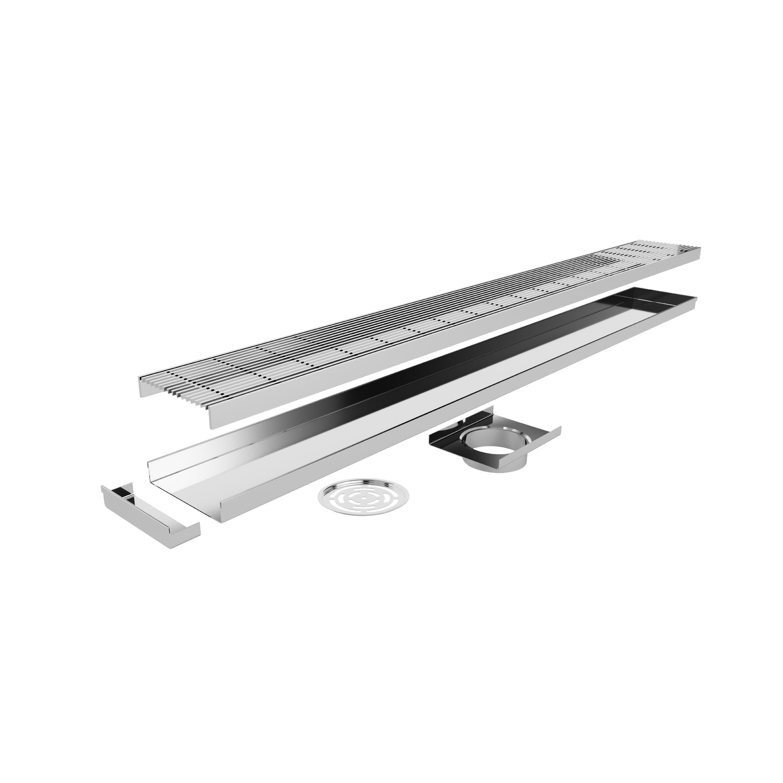 901-1200x115mm Linear Heelguard Adjustable Floor Waste Stainless Steel