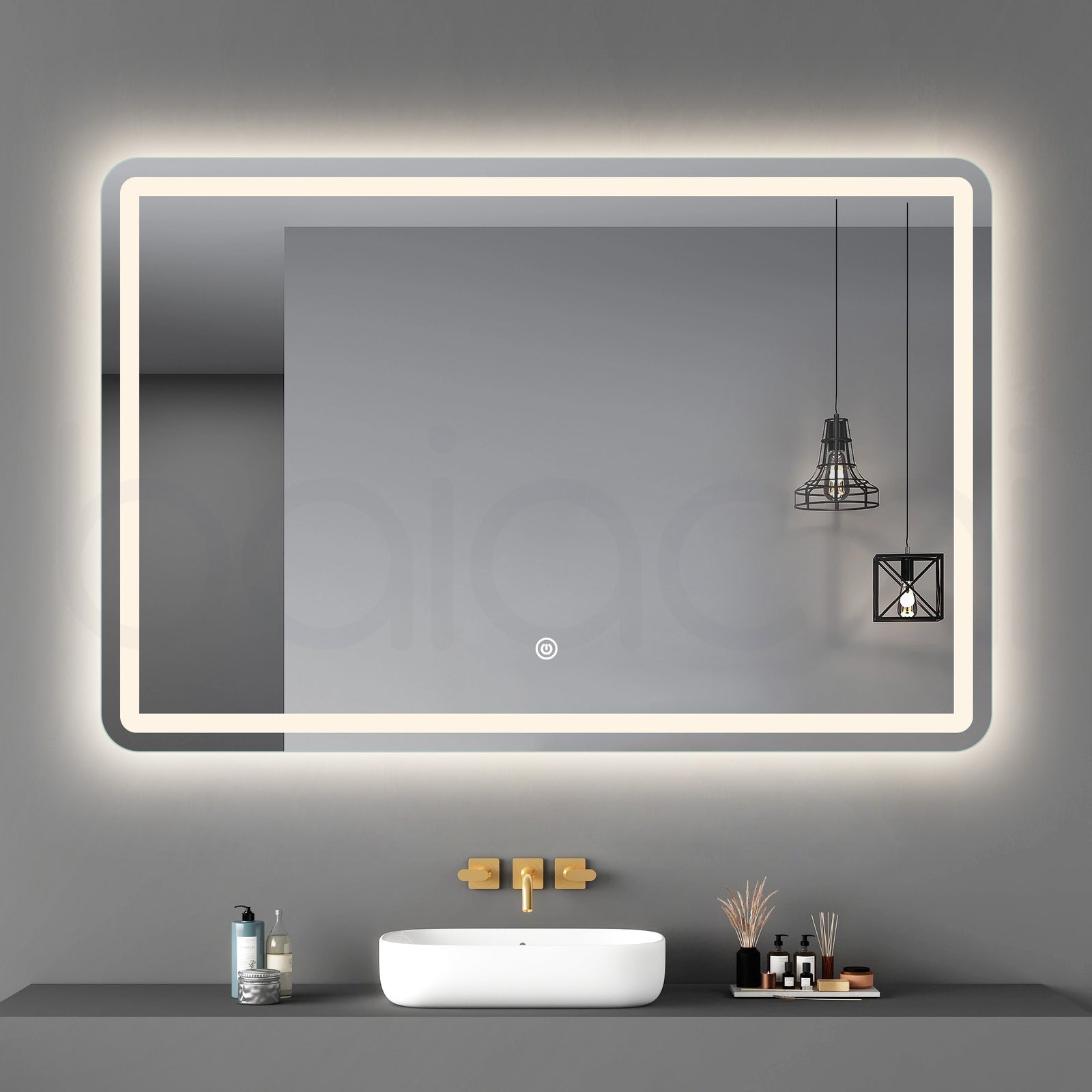 Baiachi Eden LED Rectangle 1200mmx1200mm Frameless Mirror