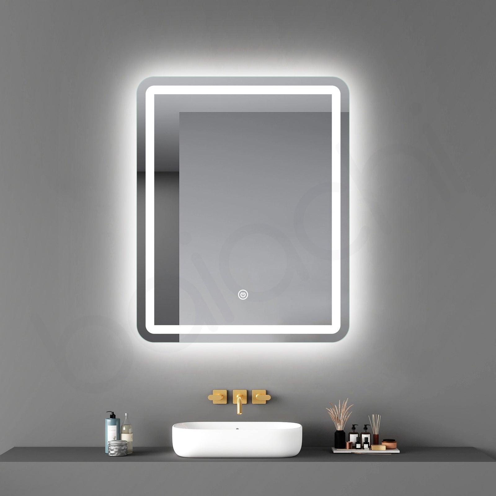 Baiachi Eden LED Rectangle 600mmx750mm Frameless Mirror