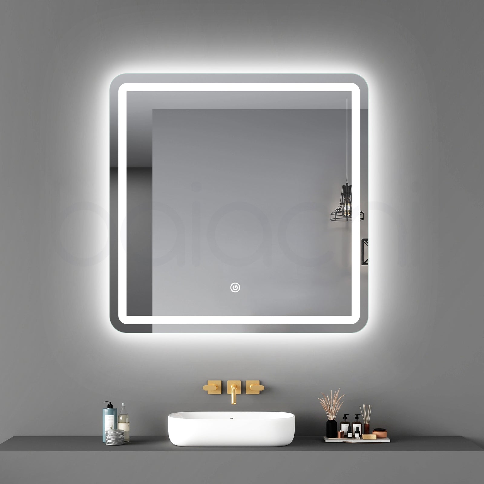 Baiachi Eden LED Square 750mmx750mm Frameless Mirror