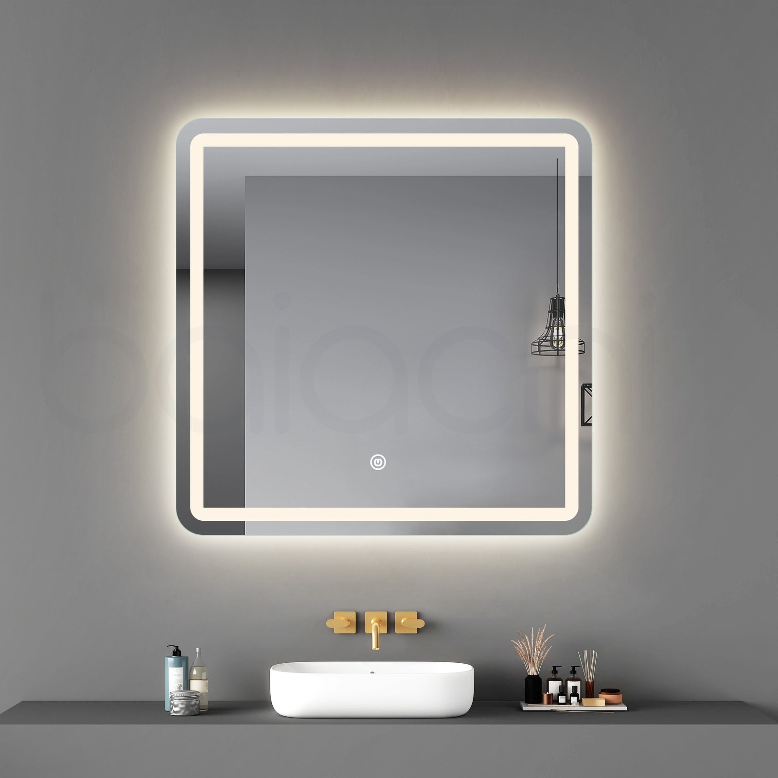 Baiachi Eden LED Square 750mmx750mm Frameless Mirror