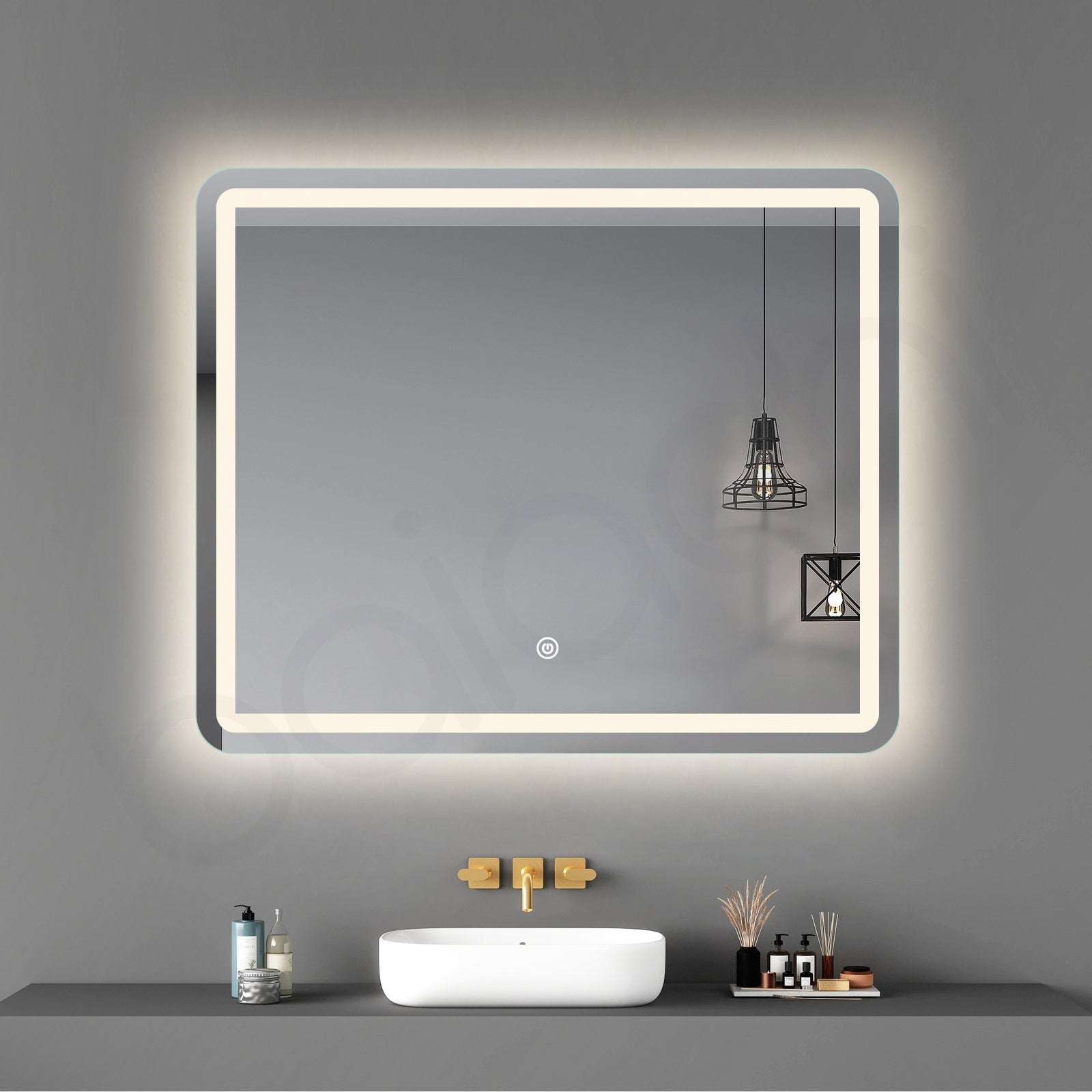 Baiachi Eden LED Rectangle 900mmx750mm Frameless Mirror