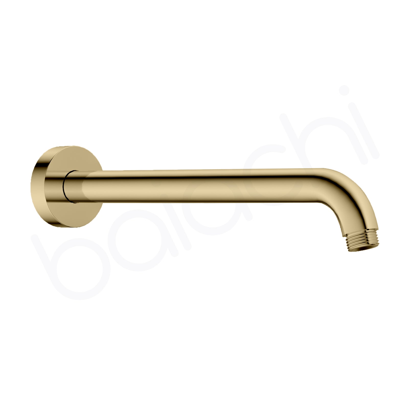 Moreton Round Wall Shower Arm Brushed Gold