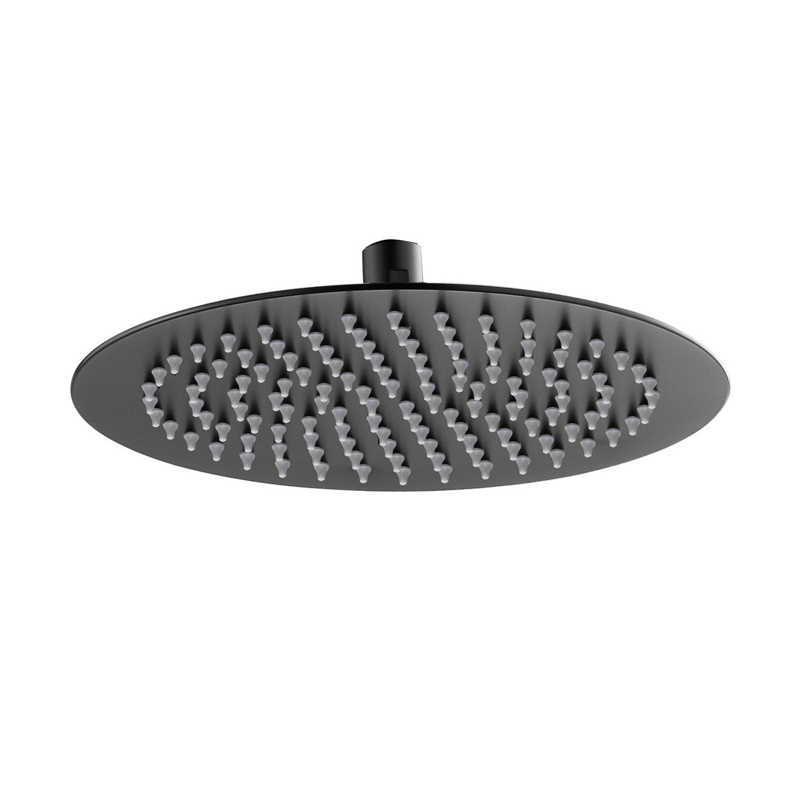 Moreton Round Stainless Steel Shower Head 200mm Matte Black