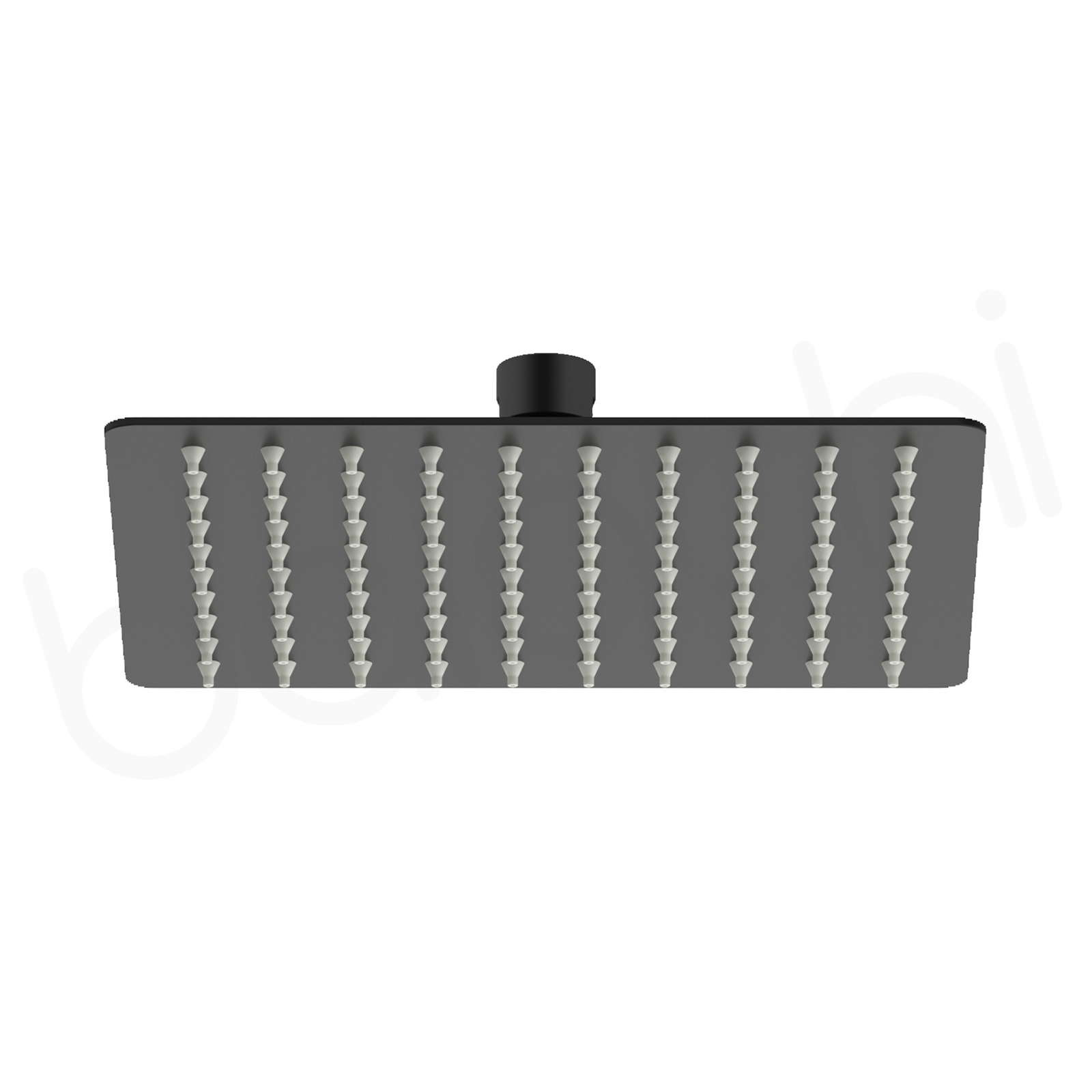 Mackenzie Square Stainless Steel Shower Head 250mm Matte Black