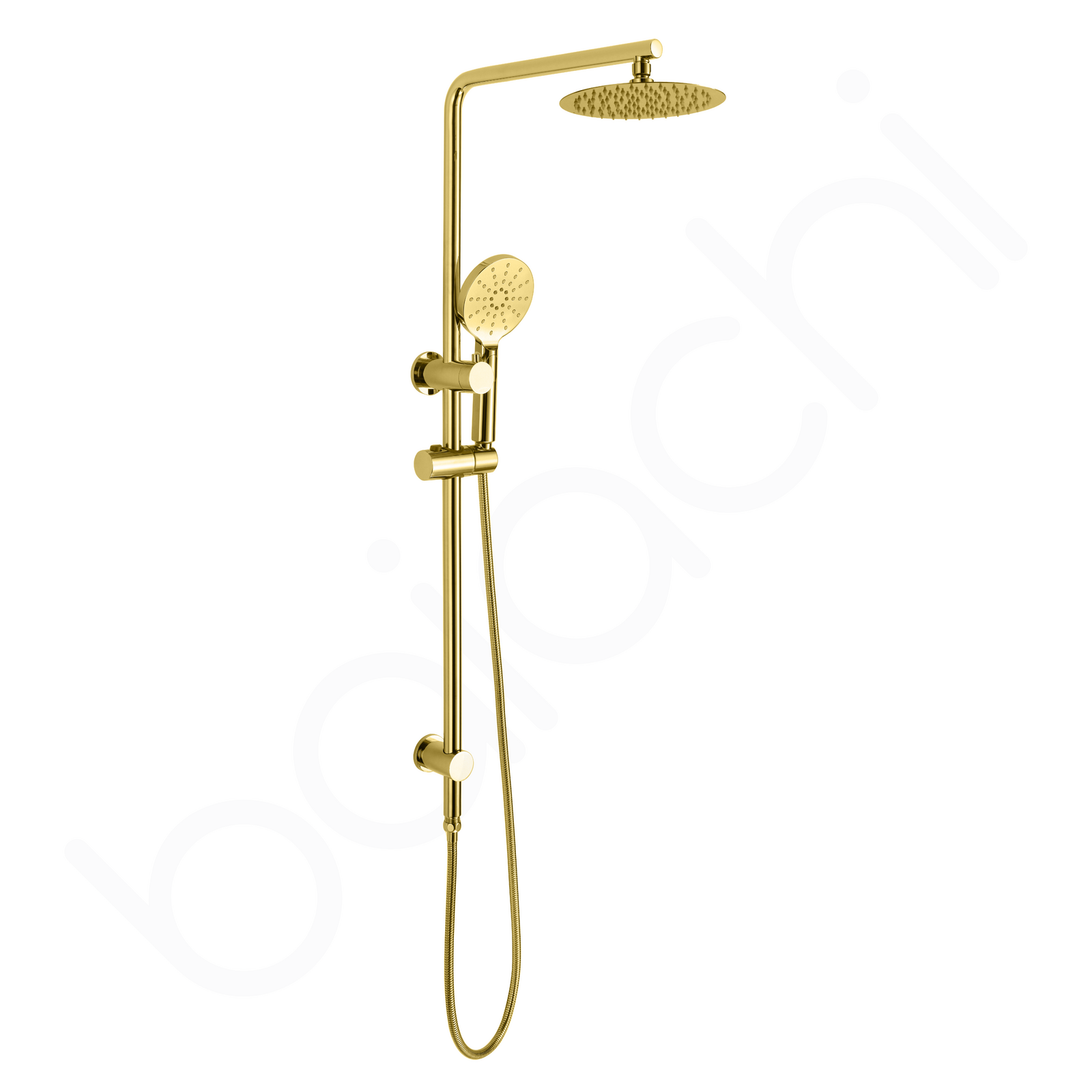 Moreton Round Multi Function Shower Brushed Gold