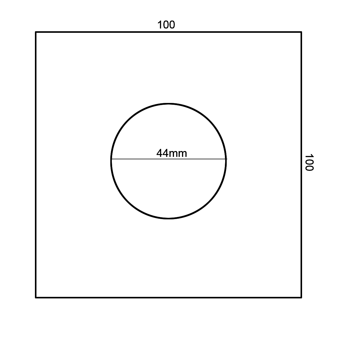 Baiachi 100 x 100mm Square Tile Insert Floor Waste 45mm outlet Chrome