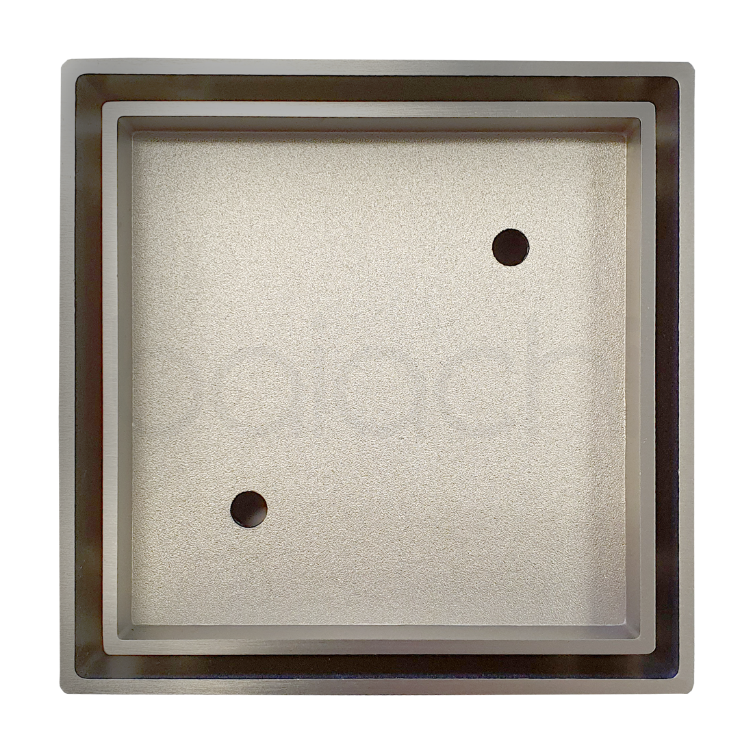 Baiachi 115 x 115mm Square Tile Insert Floor Waste 90mm outlet Brushed Nickel