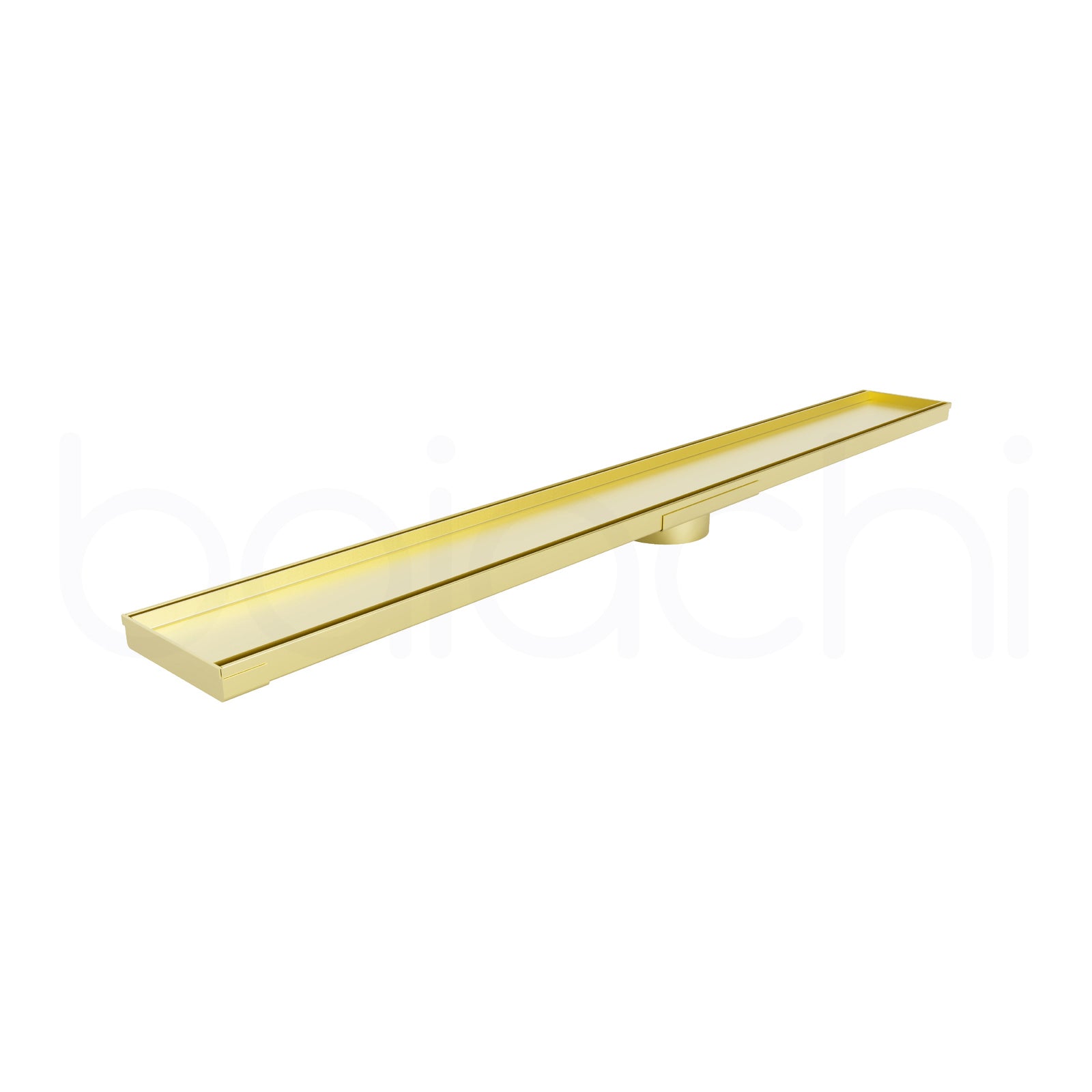 901-1200x115mm Linear Tile Insert Adjustable Floor Waste Brushed Gold