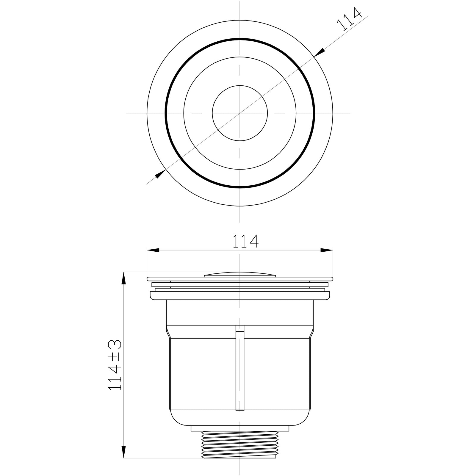 Baiachi Kitchen Sink Waste Trap