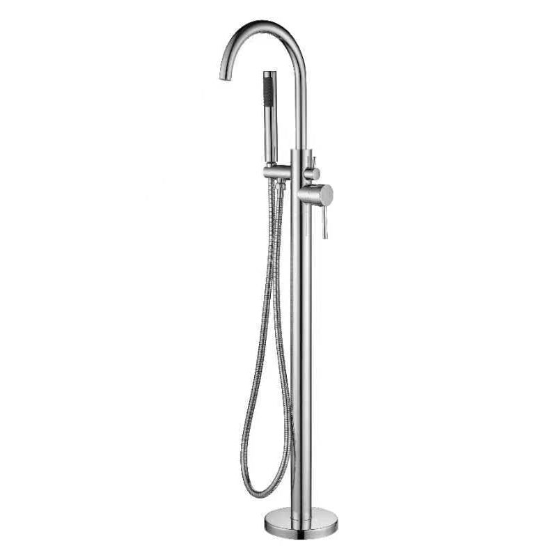 Otus Free Standing Bath Mixer with Hand Shower Chrome