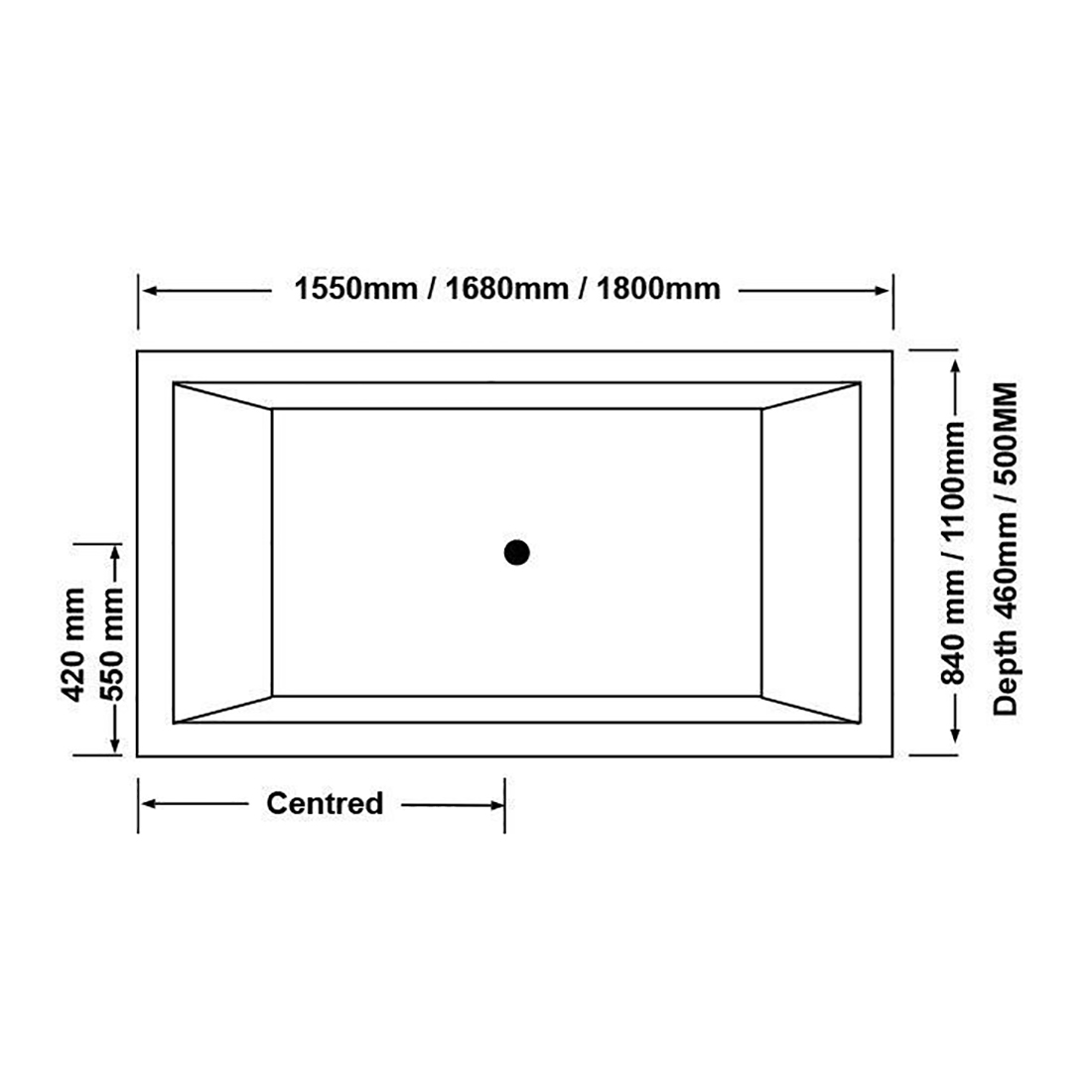 Drop-in Spa Bath Tub