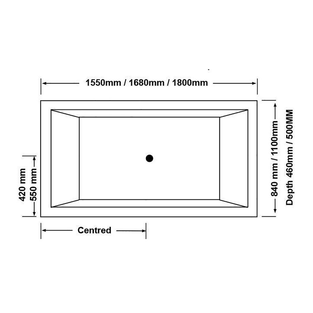 Drop-in Spa Bath Tub