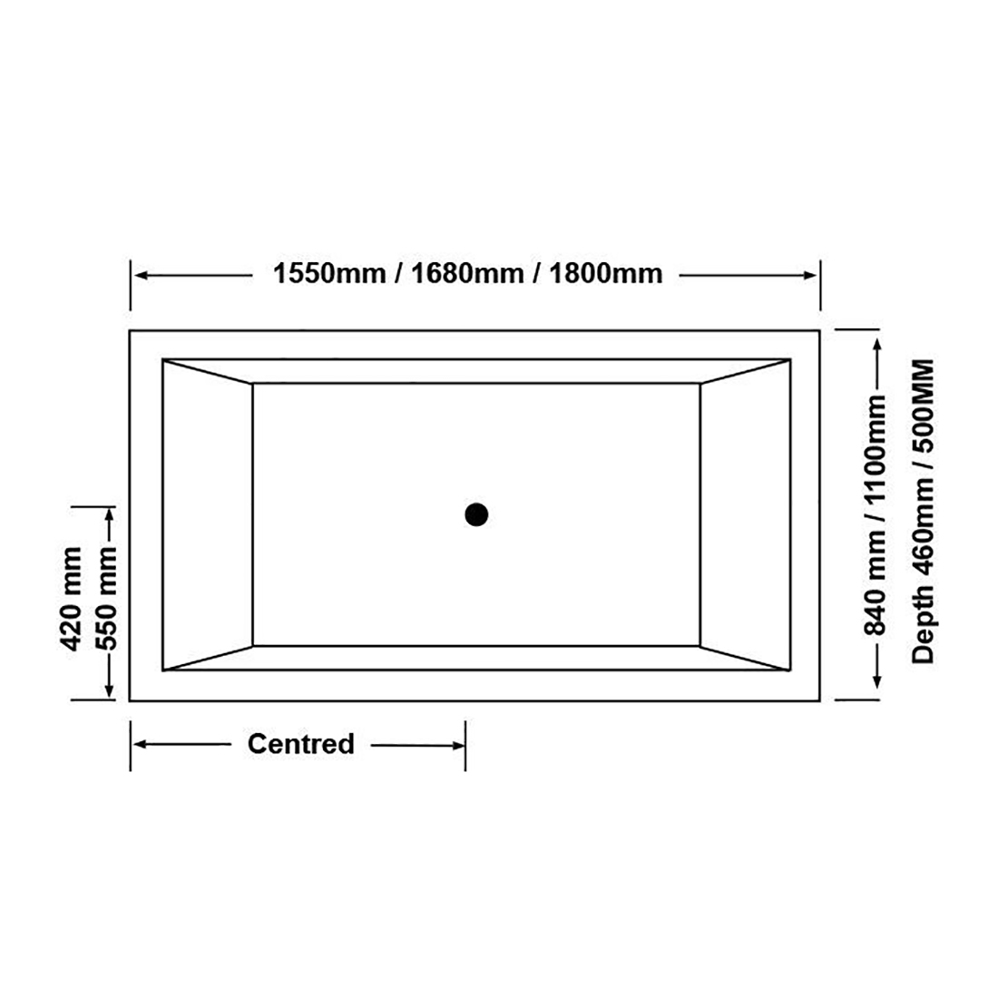 Drop-in Spa Bath Tub