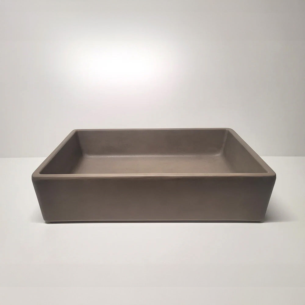 Spring Hill Designs Aila Rectangular Above Counter Concrete Basin Cement